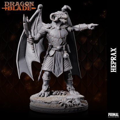 Draconian Heprax | Dragonblade | TTRPG D&D Miniature | Primal Collectibles
