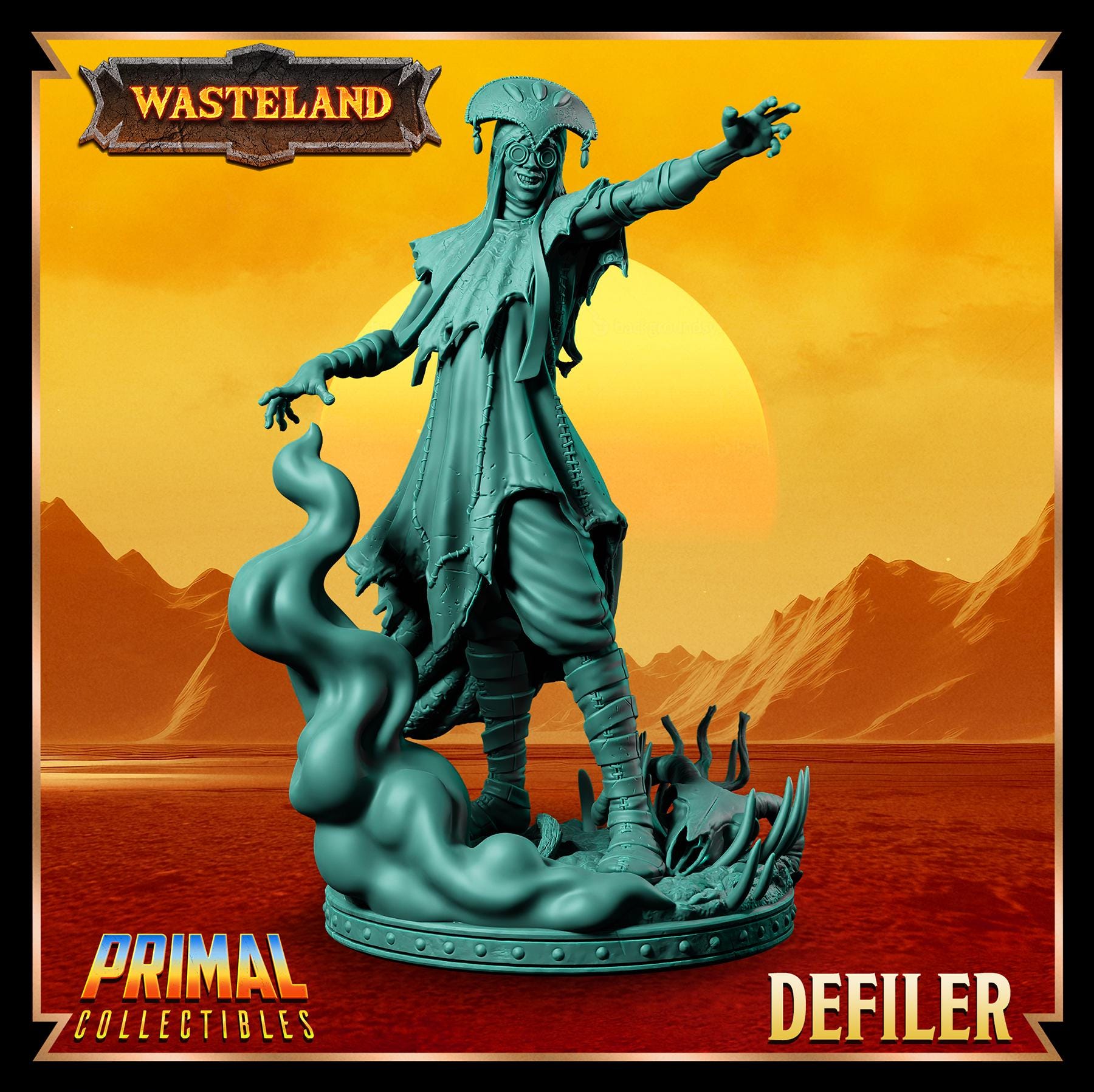 Defiler | Wasteland | Tabletop Scale | TTRPG D&D Miniature | Primal Collectibles