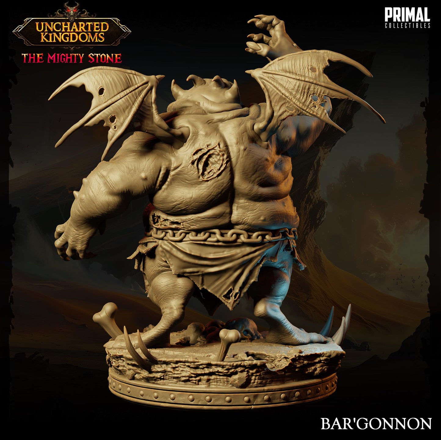 Devil Bargonnon | Tabletop Scale | TTRPG D&D Miniature | Primal Collectibles