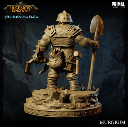 Dwarf Miner Murgrum | Uncharted Kingdoms | TTRPG D&D Miniature | Primal Collectibles