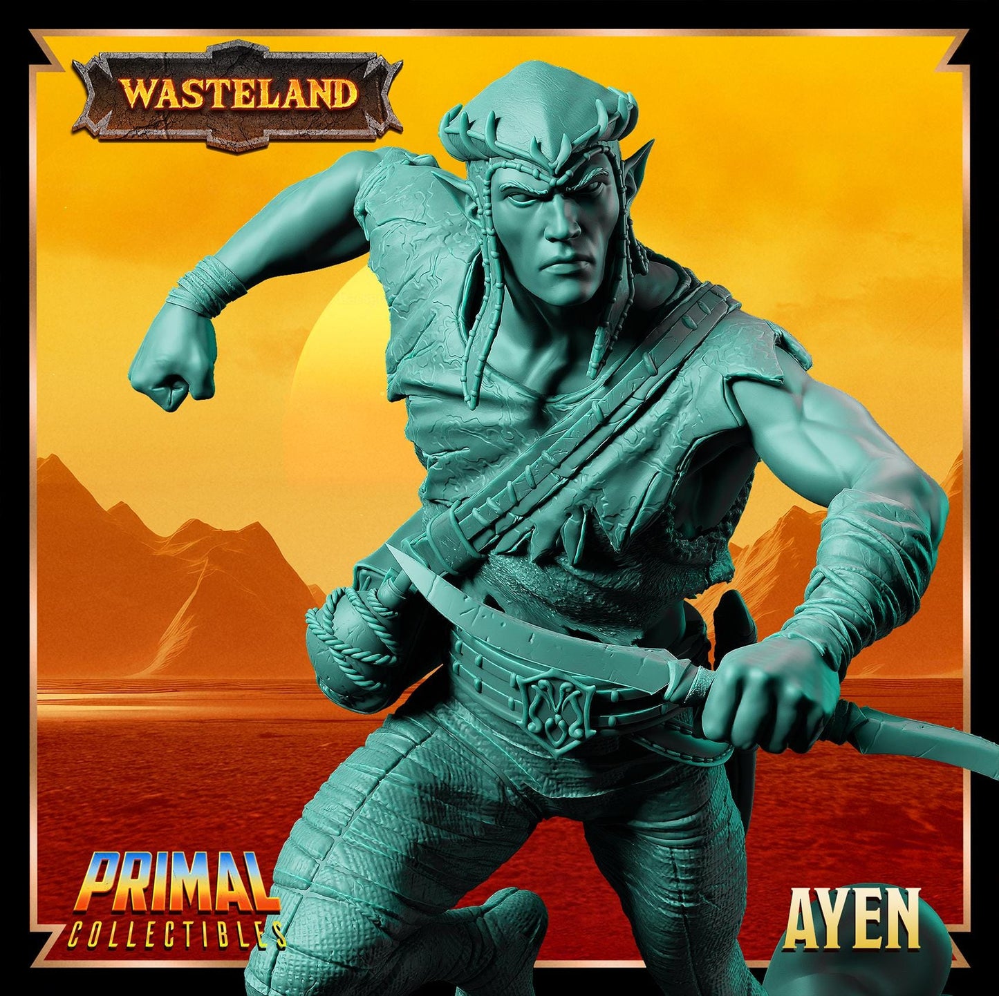 Elves Ayen | Wasteland | Tabletop Scale | TTRPG D&D Miniature | Primal Collectibles