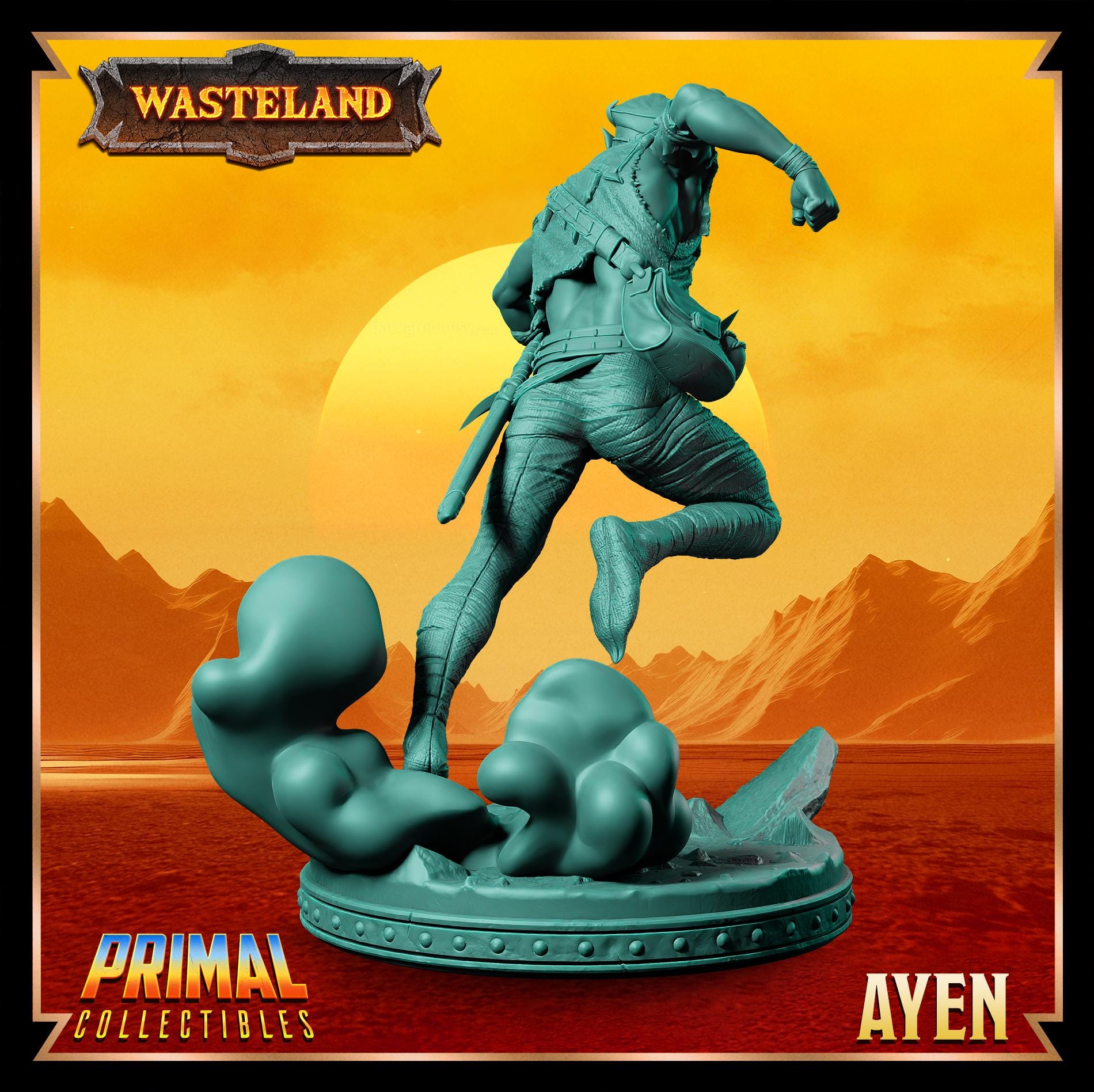 Elves Ayen | Wasteland | Tabletop Scale | TTRPG D&D Miniature | Primal Collectibles
