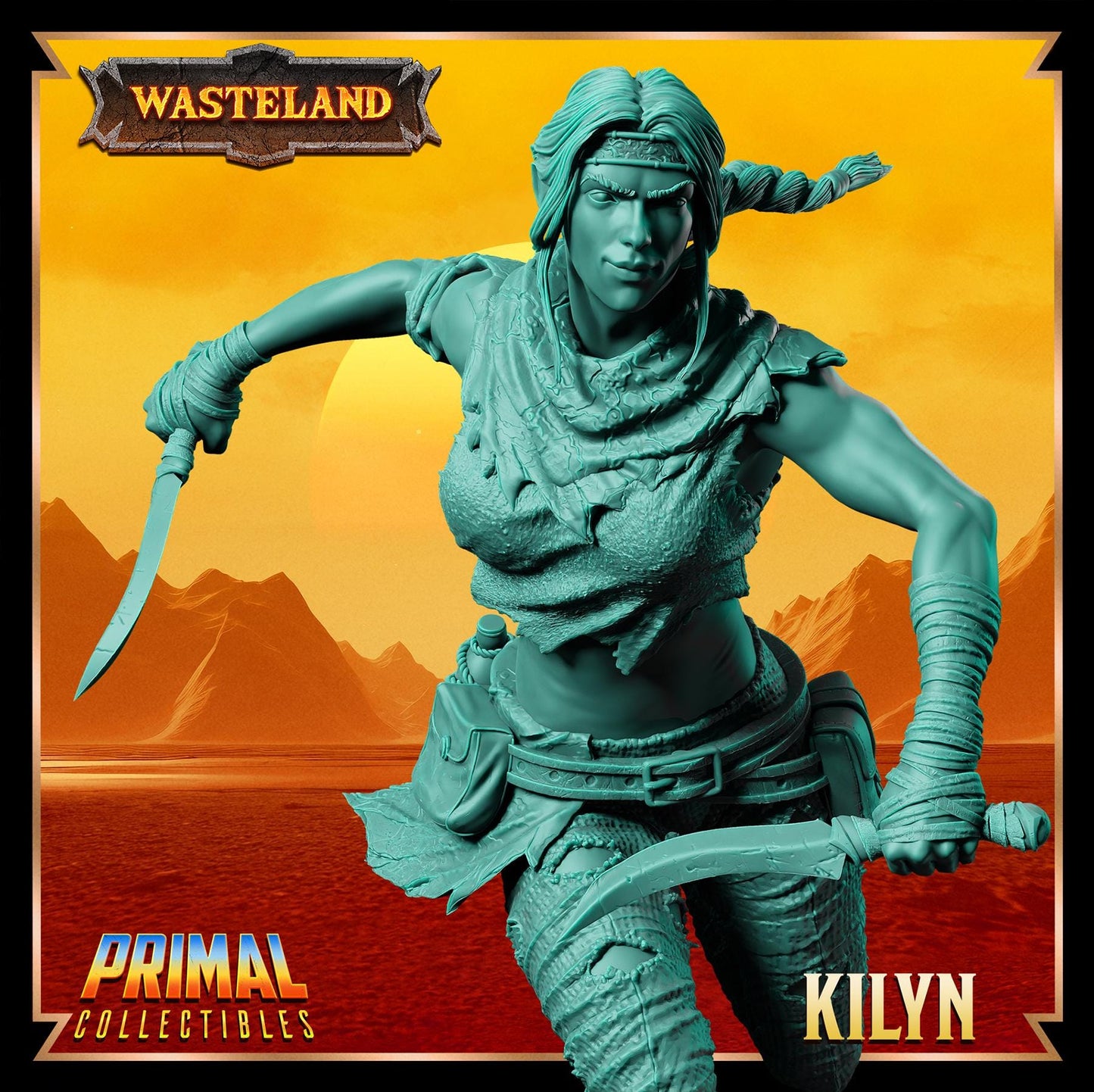 Elves Kilyn | Wasteland | Tabletop Scale | TTRPG D&D Miniature | Primal Collectibles