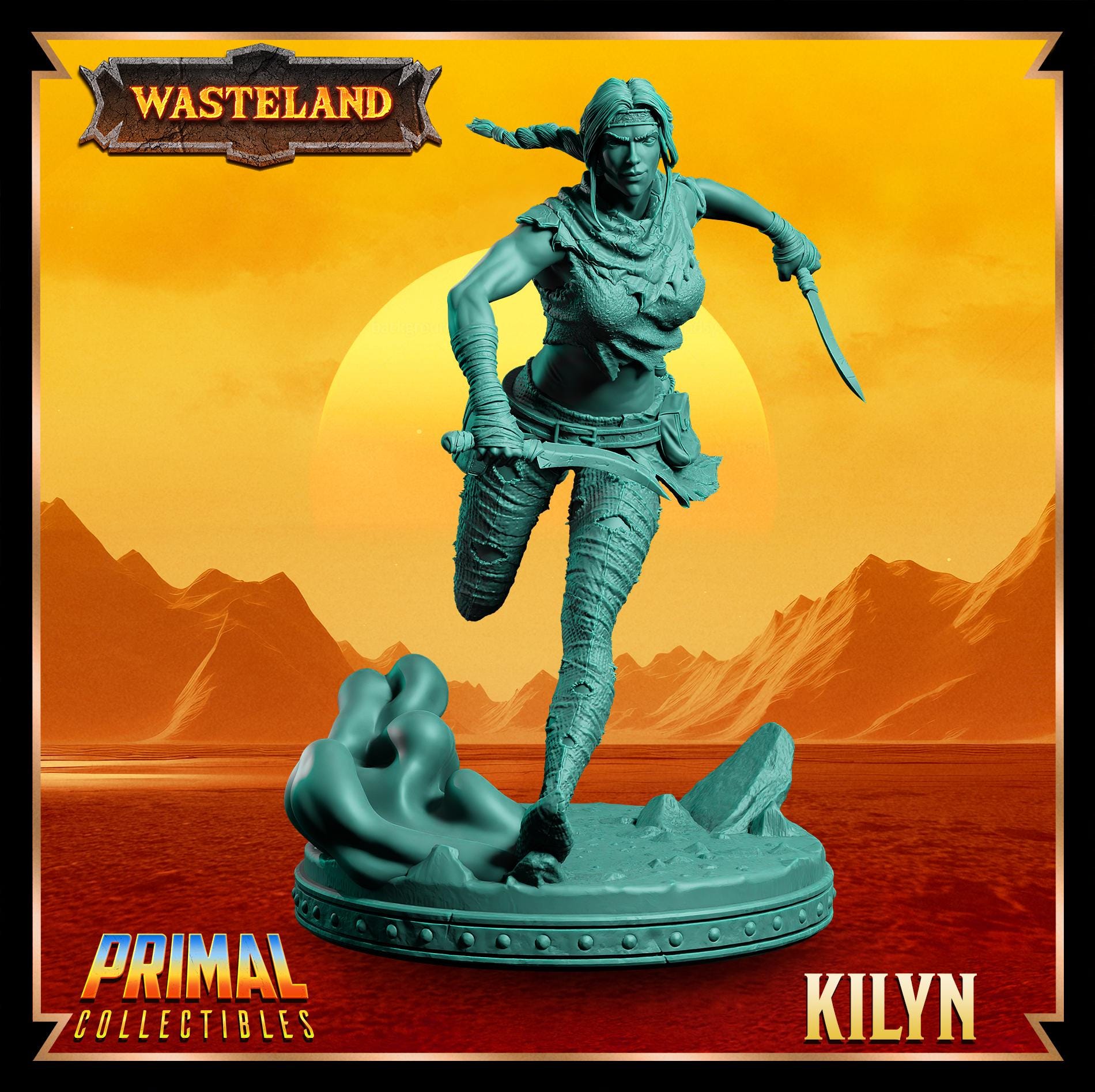 Elves Kilyn | Wasteland | Tabletop Scale | TTRPG D&D Miniature | Primal Collectibles
