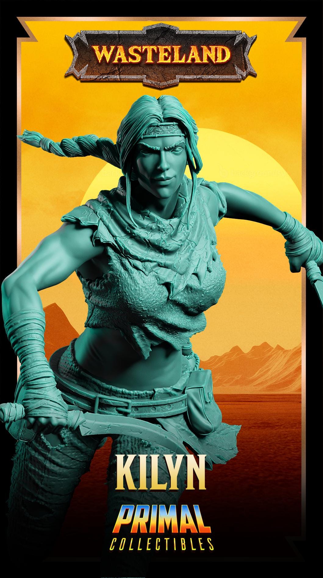 Elves Kilyn | Wasteland | Tabletop Scale | TTRPG D&D Miniature | Primal Collectibles