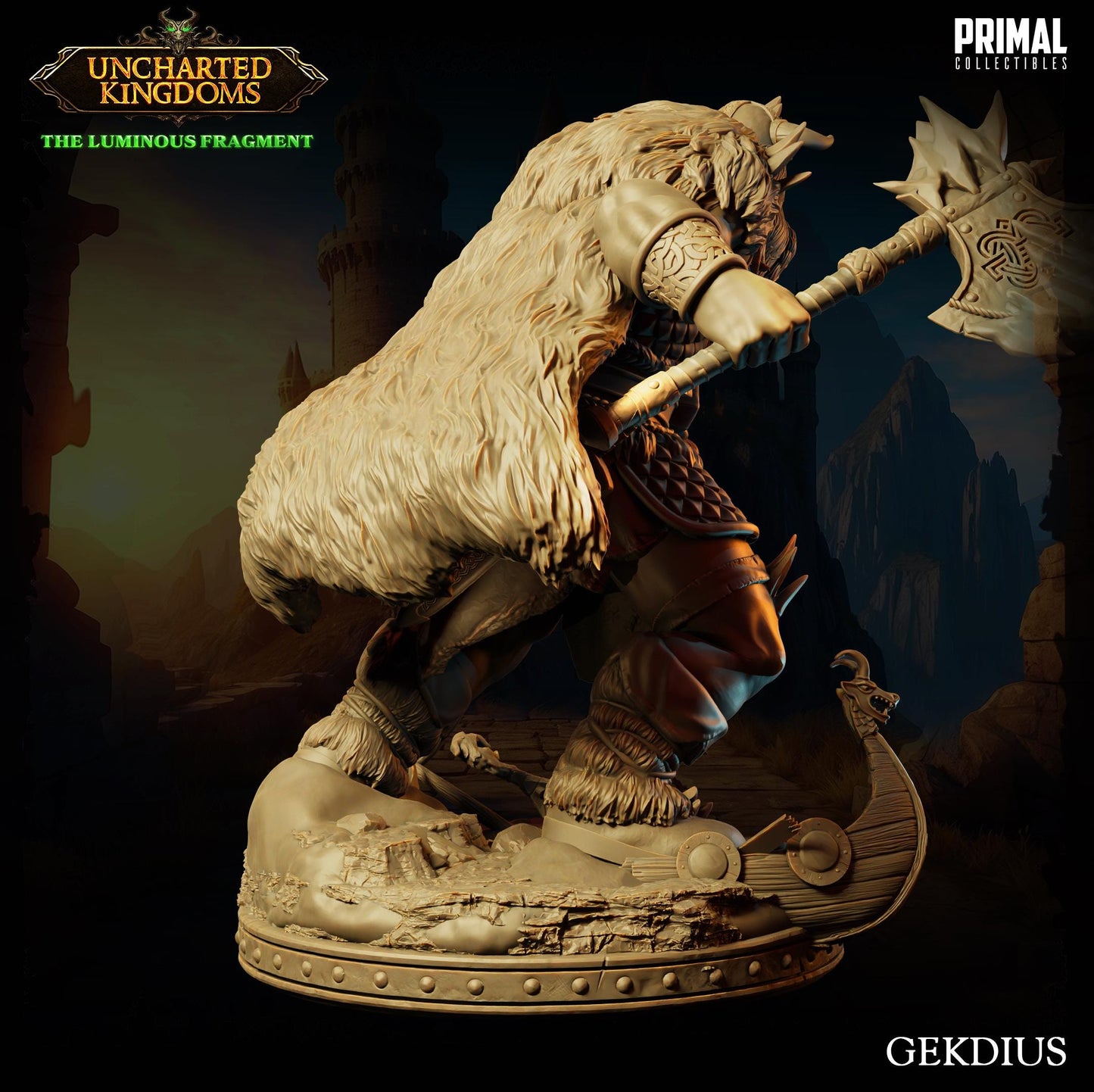 Frost Giant Gekdius | Tabletop Scale | TTRPG D&D Miniature | Primal Collectibles