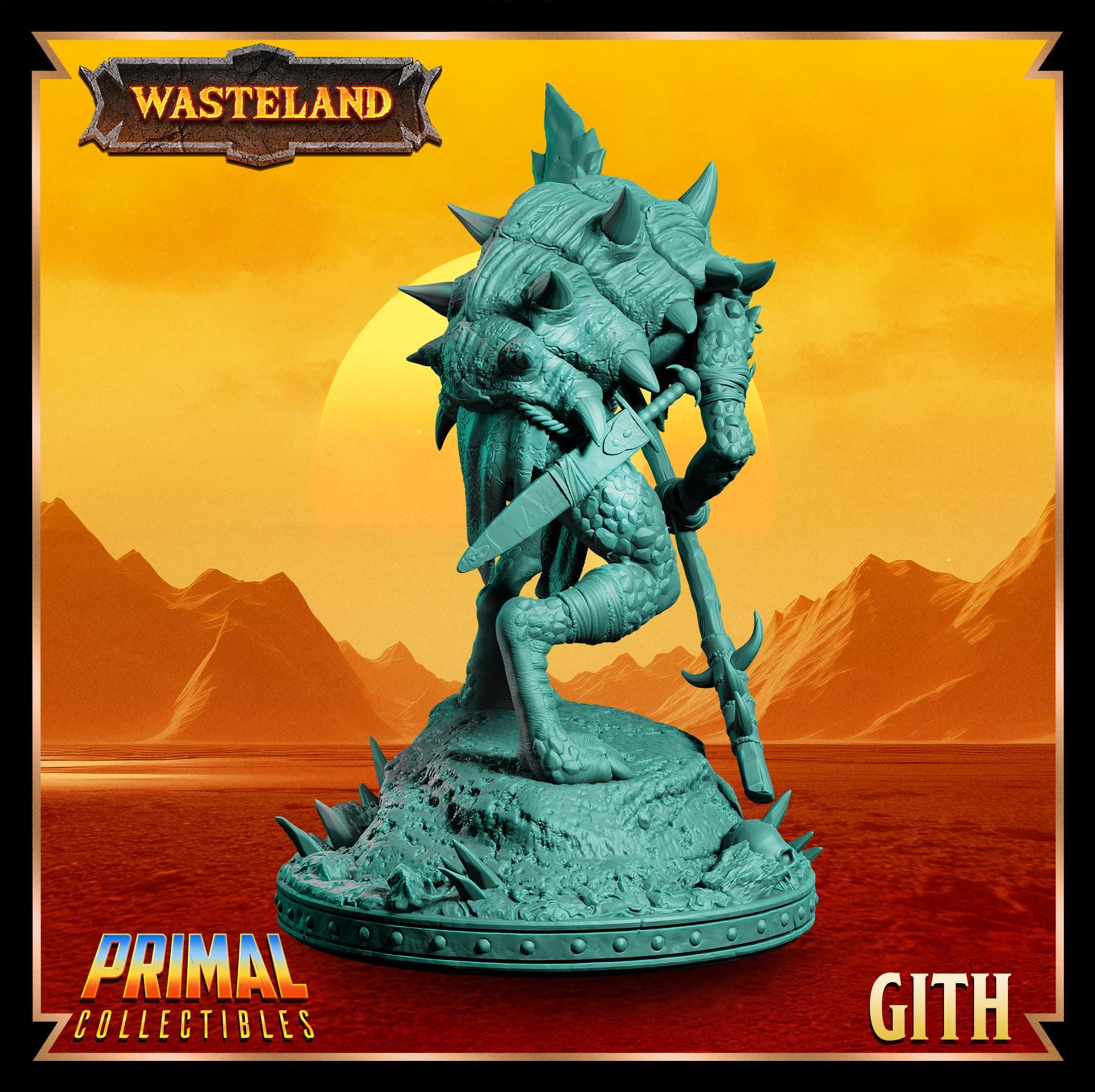 Gith | Wasteland | Tabletop Scale | TTRPG D&D Miniature | Primal Collectibles