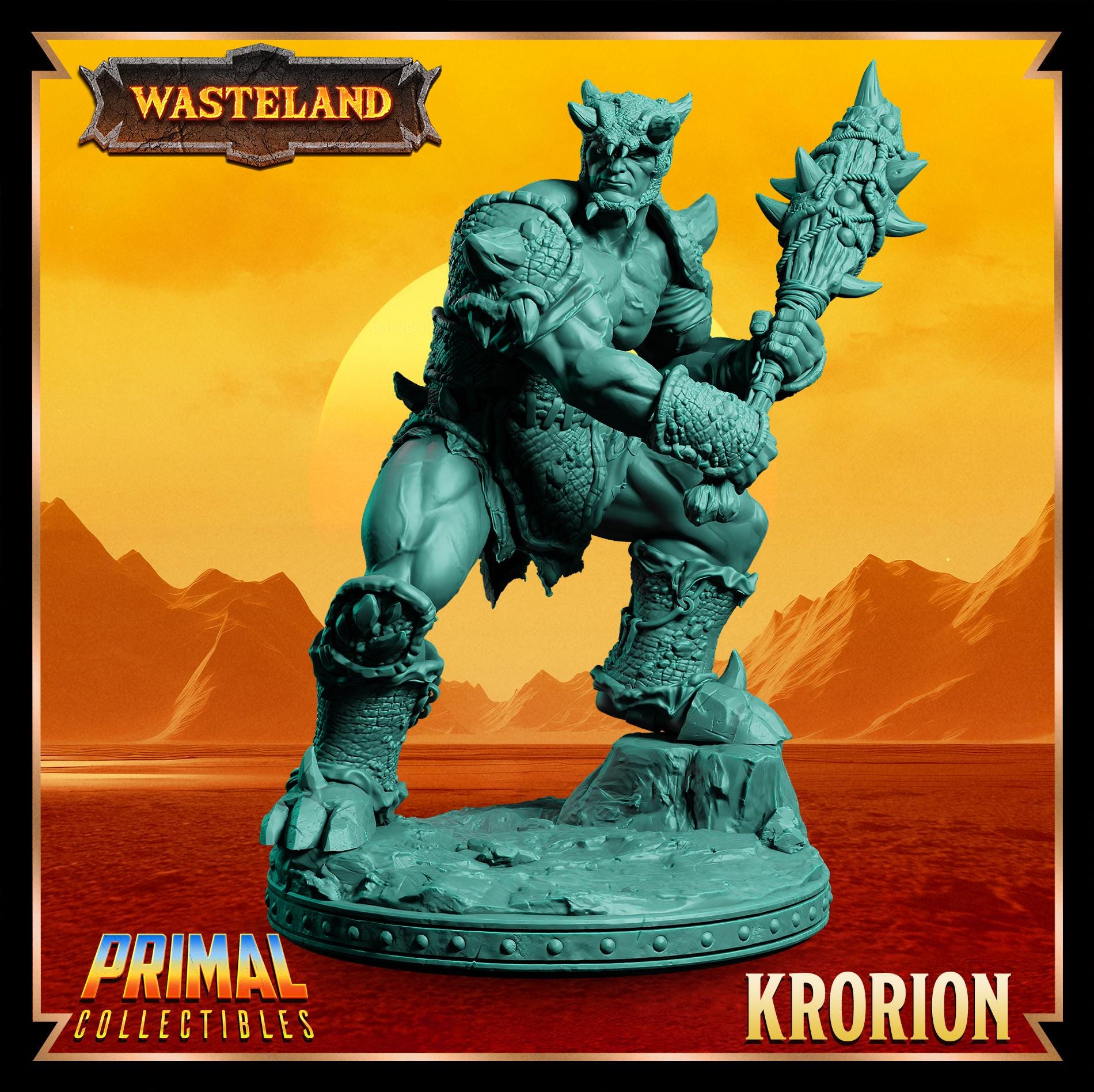 Gladiator Korion | Wasteland | Tabletop Scale | TTRPG D&D Miniature | Primal Collectibles