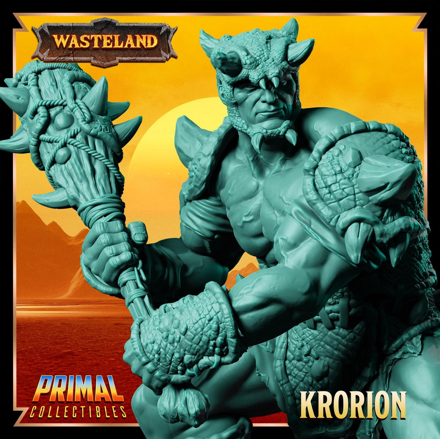 Gladiator Korion | Wasteland | Tabletop Scale | TTRPG D&D Miniature | Primal Collectibles