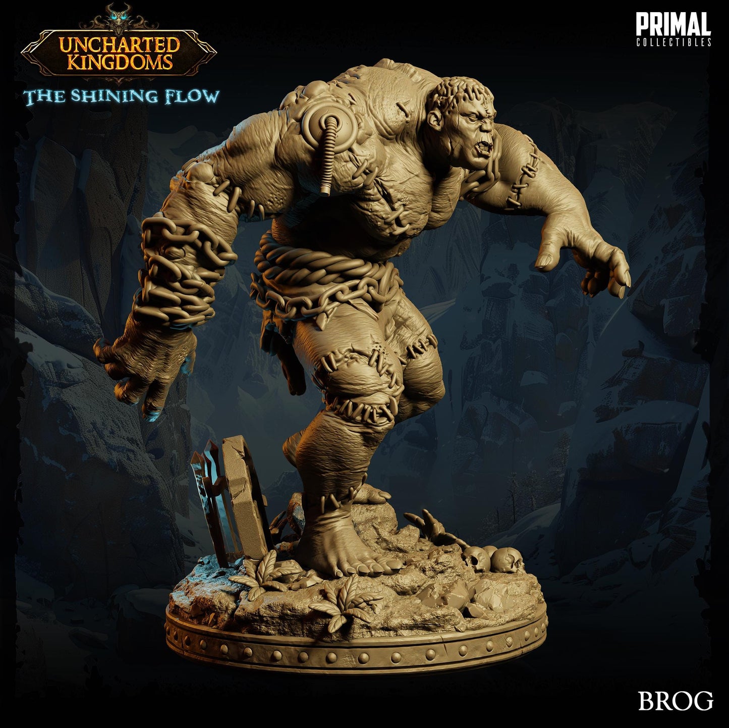 Golem Brog | Tabletop Scale | TTRPG D&D Miniature | Primal Collectibles
