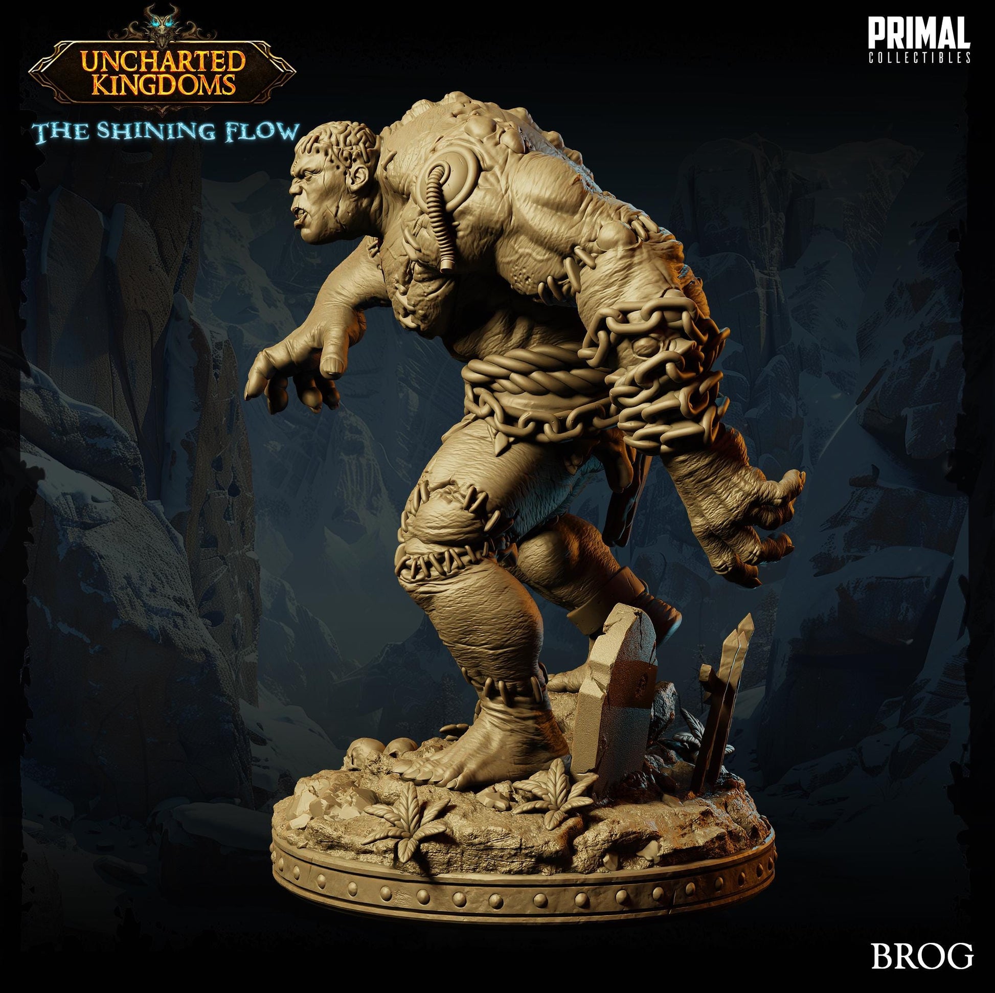 Golem Brog | Tabletop Scale | TTRPG D&D Miniature | Primal Collectibles