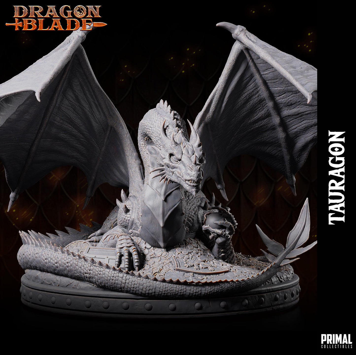 Green Dragon Tauragon | Tabletop Scale | TTRPG D&D Miniature | Primal Collectibles