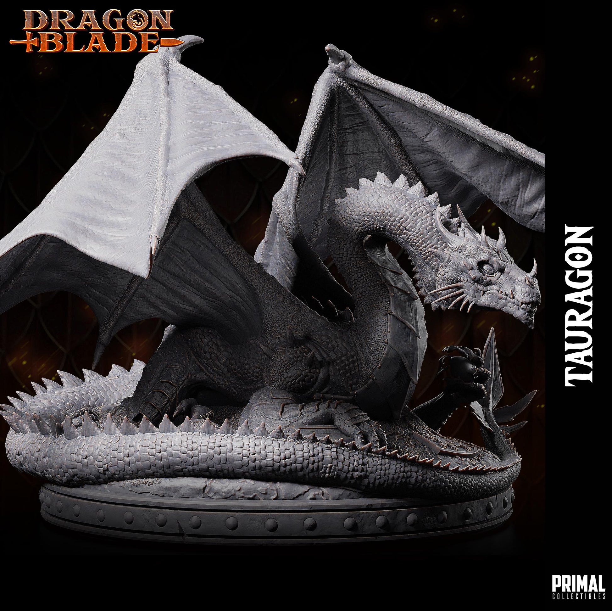 Green Dragon Tauragon | Tabletop Scale | TTRPG D&D Miniature | Primal Collectibles