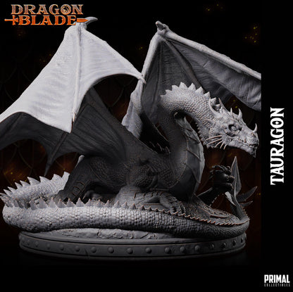 Green Dragon Tauragon | Dragonblade | TTRPG D&D Miniature | Primal Collectibles