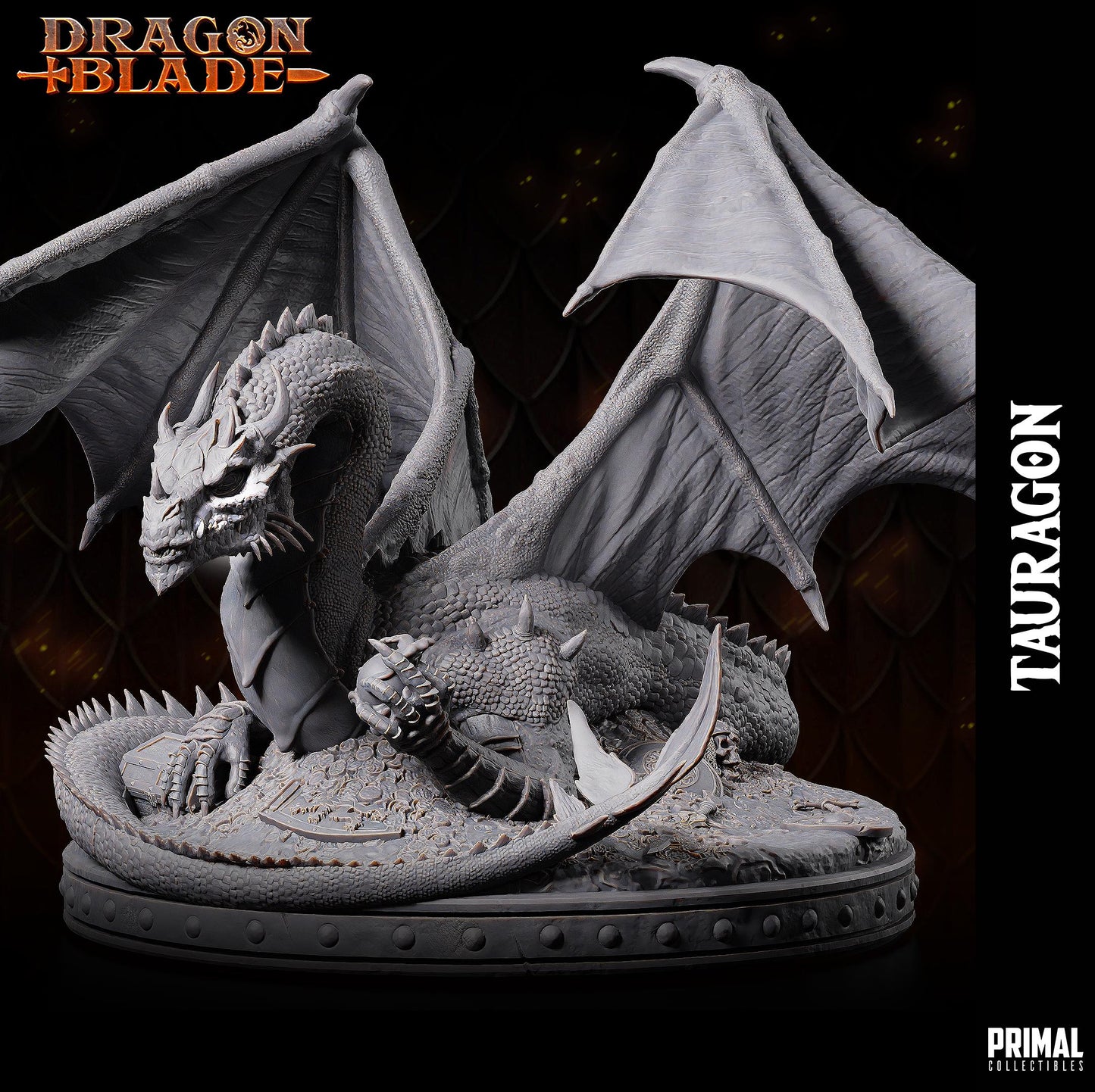 Green Dragon Tauragon | Tabletop Scale | TTRPG D&D Miniature | Primal Collectibles