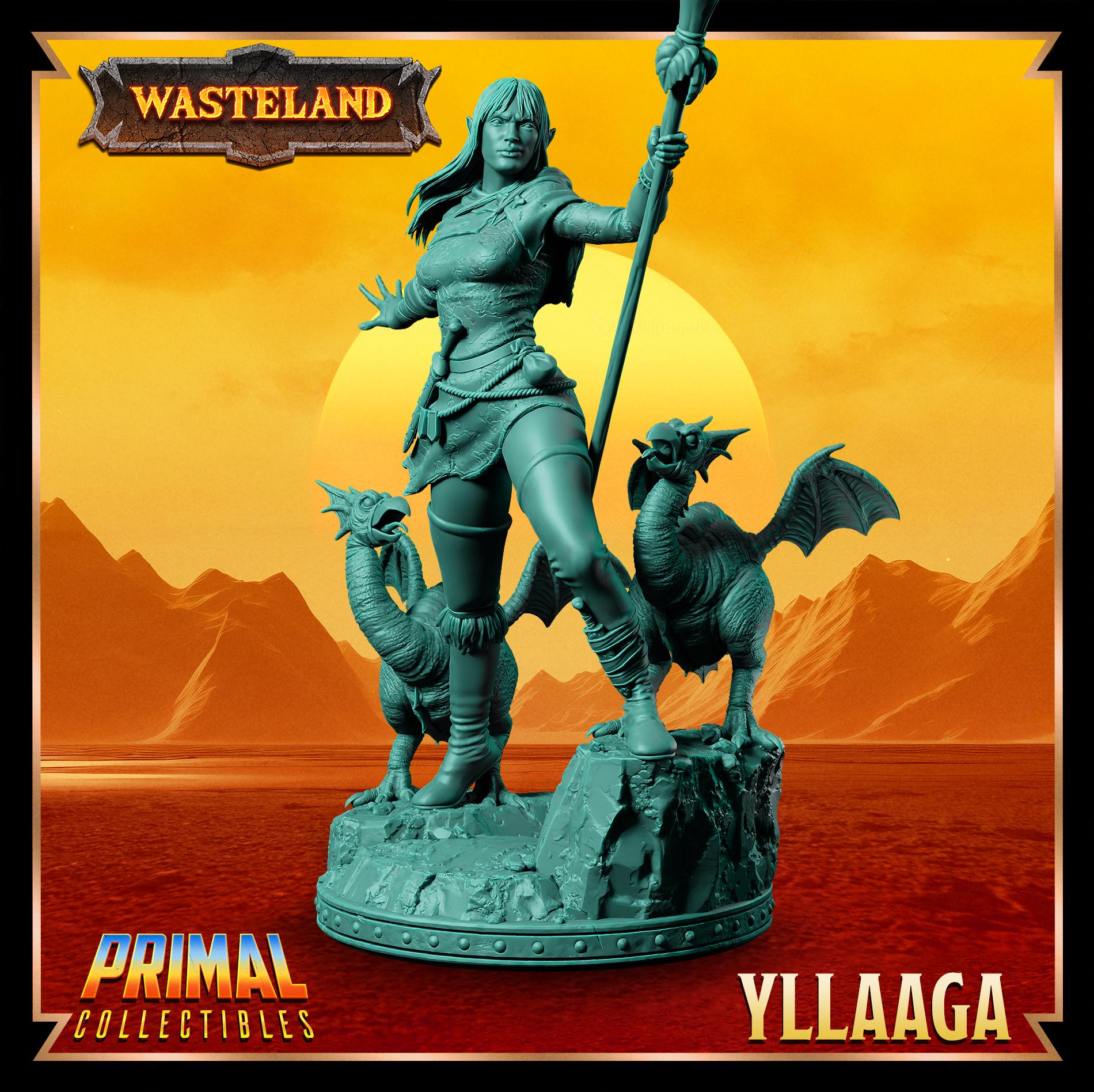 Half Elf Yllaaga | Wasteland | Tabletop Scale | TTRPG D&D Miniature | Primal Collectibles