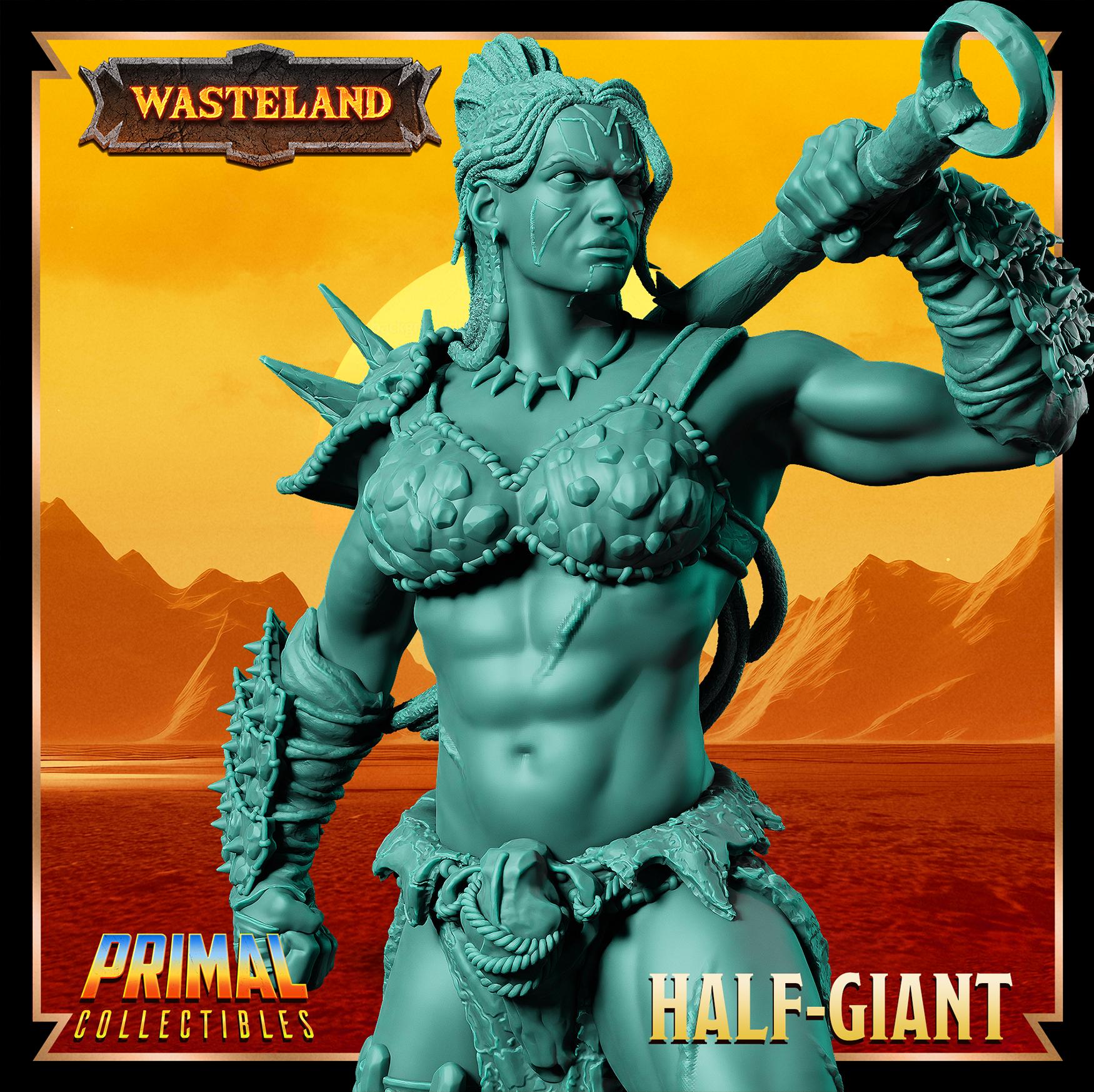 Half Giant | Wasteland | Tabletop Scale | TTRPG D&D Miniature | Primal Collectibles