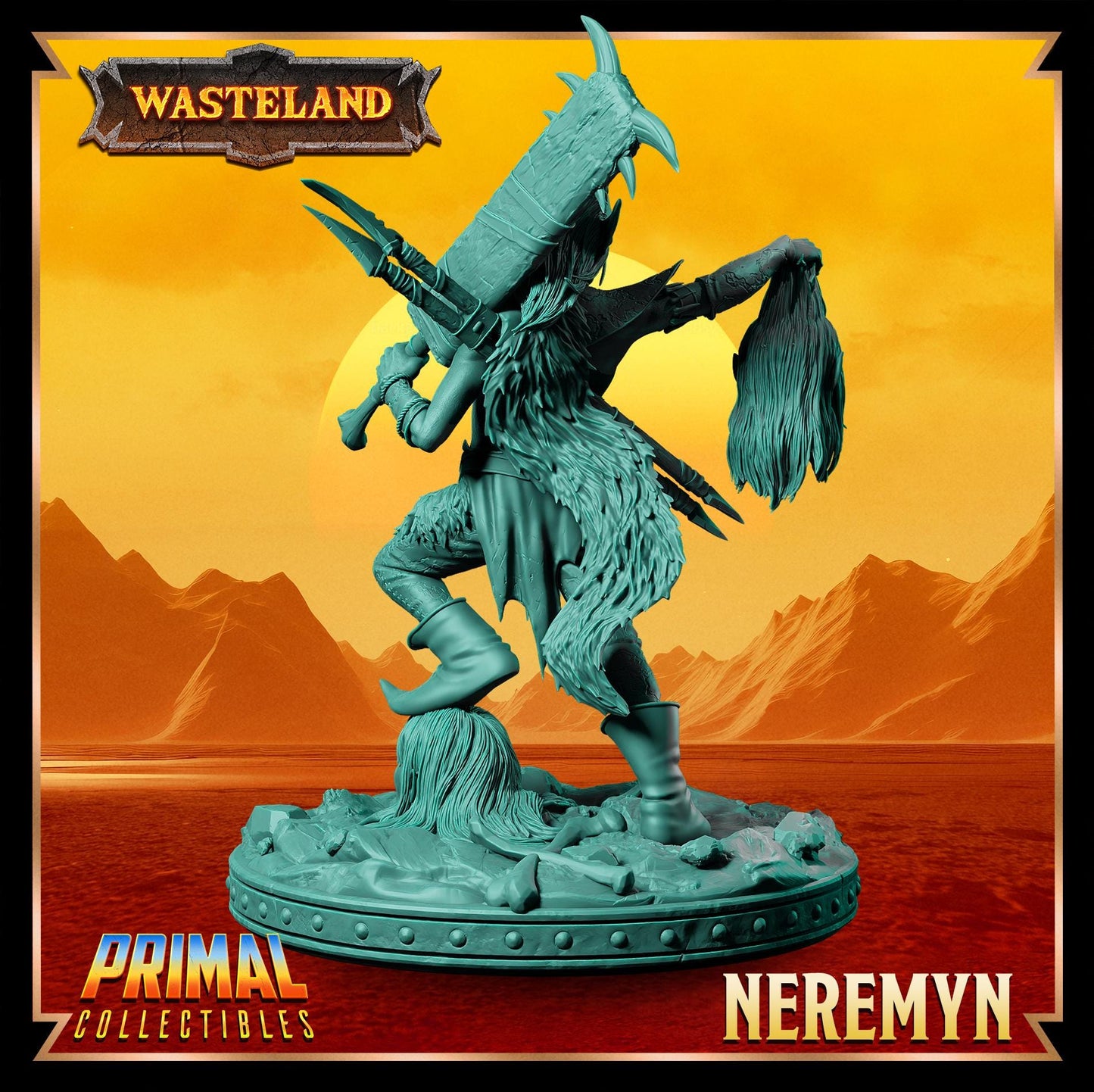 Halfling Neremyn | Wasteland | Tabletop Scale | TTRPG D&D Miniature | Primal Collectibles