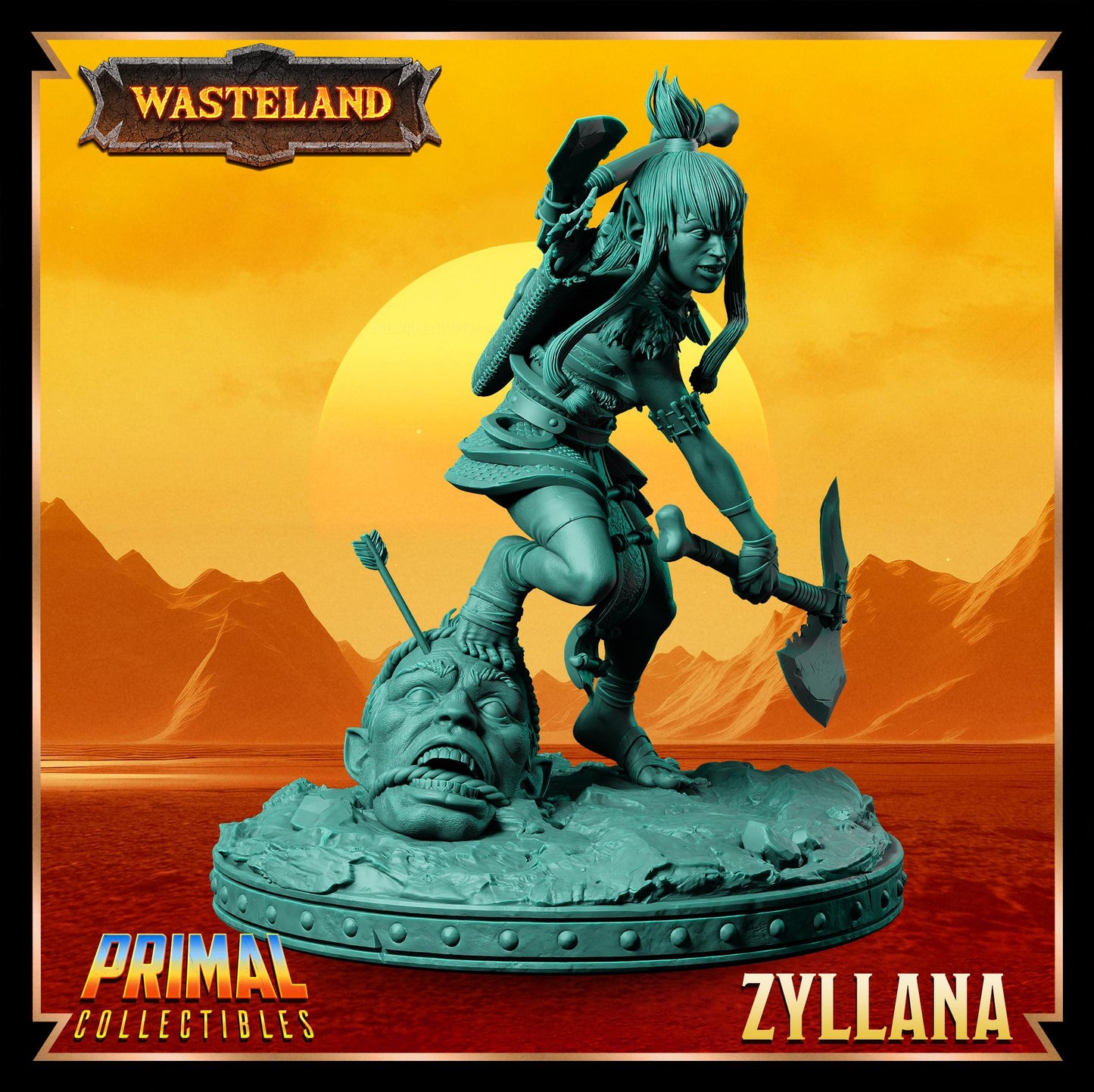 Halfling Zyllana | Wasteland | Tabletop Scale | TTRPG D&D Miniature | Primal Collectibles
