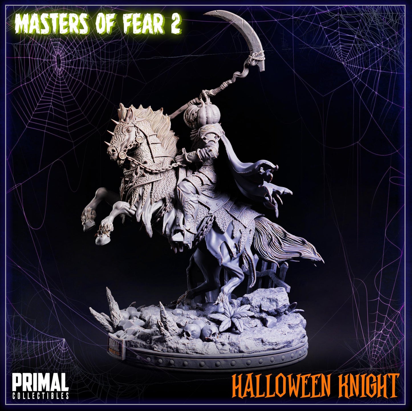 Halloween Knight | Tabletop Scale | TTRPG D&D Miniature | Primal Collectibles