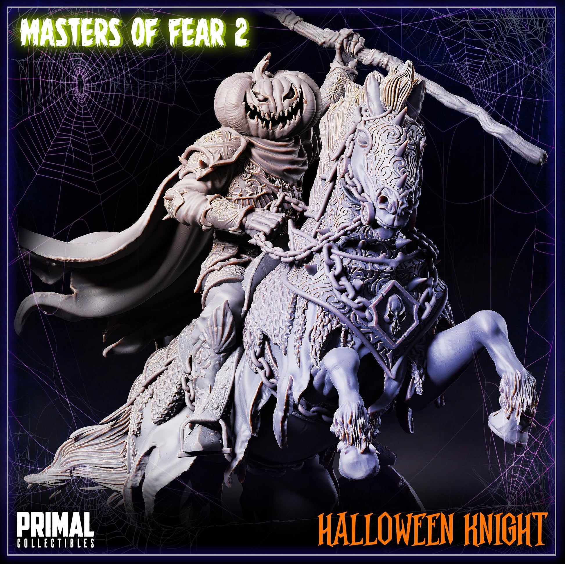Halloween Knight | Tabletop Scale | TTRPG D&D Miniature | Primal Collectibles
