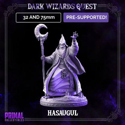 Hasaugul Highmage | Tabletop Scale | TTRPG D&D Miniature | Primal Collectibles