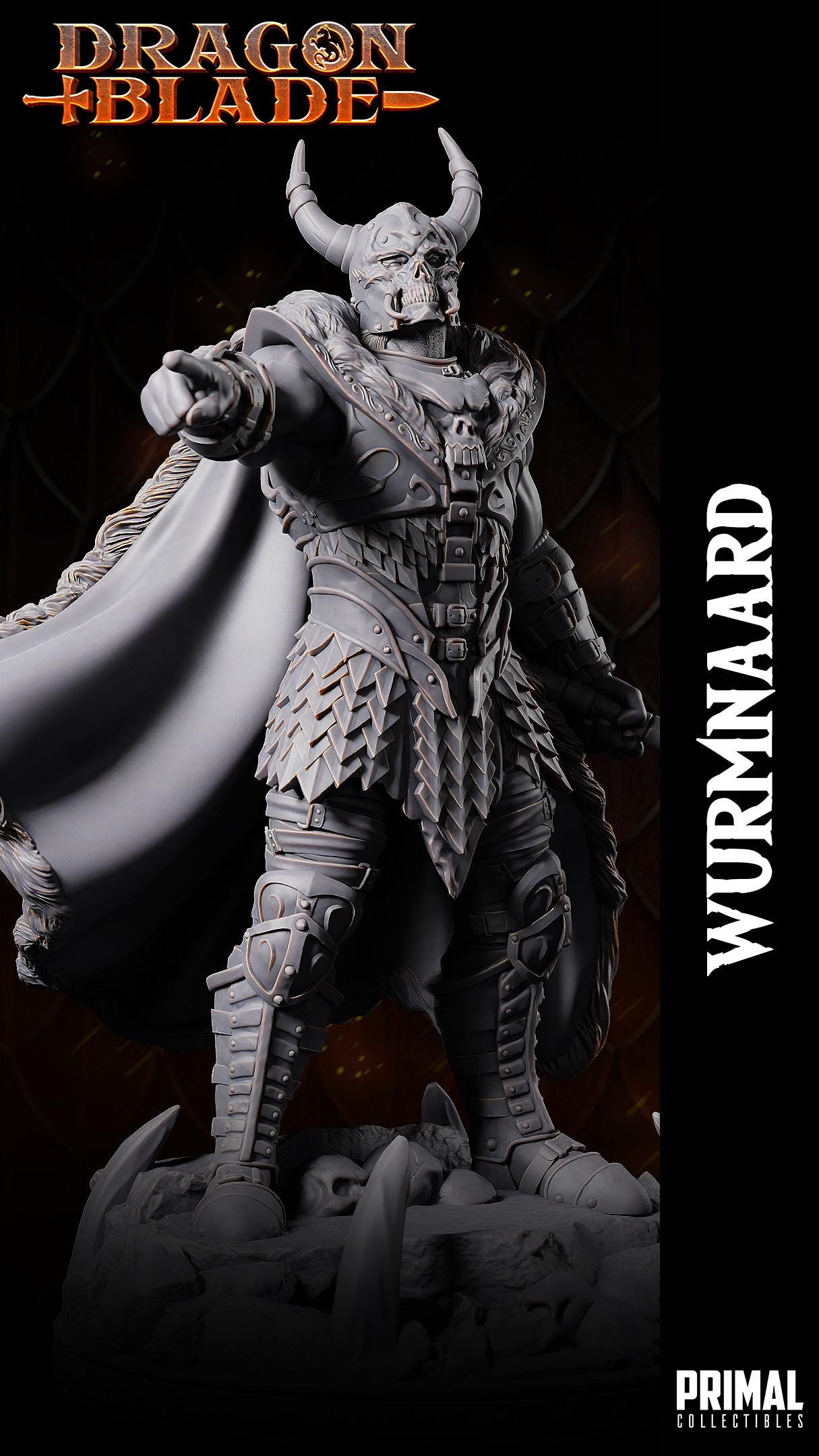 Highlord Wurmnaard | Tabletop Scale | TTRPG D&D Miniature | Primal Collectibles