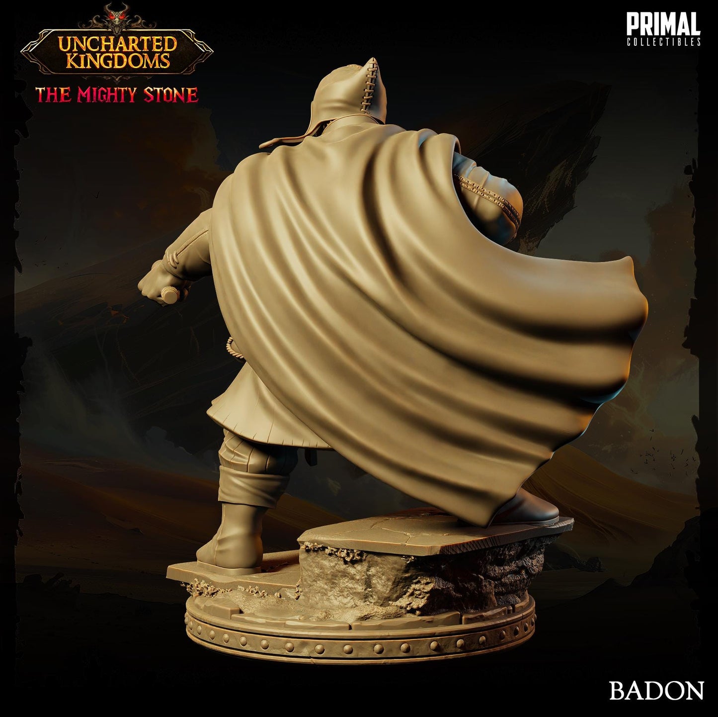 Mage Badon | Tabletop Scale | TTRPG D&D Miniature | Primal Collectibles