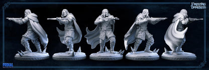 Magnus Mercenary | Freezing Darkness | TTRPG D&D Miniature | Primal Collectibles