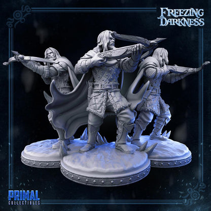 Magnus Mercenary | Freezing Darkness | TTRPG D&D Miniature | Primal Collectibles