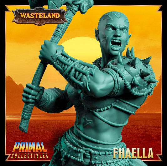 Mul Wild Fhaella | Wasteland | Tabletop Scale | TTRPG D&D Miniature | Primal Collectibles