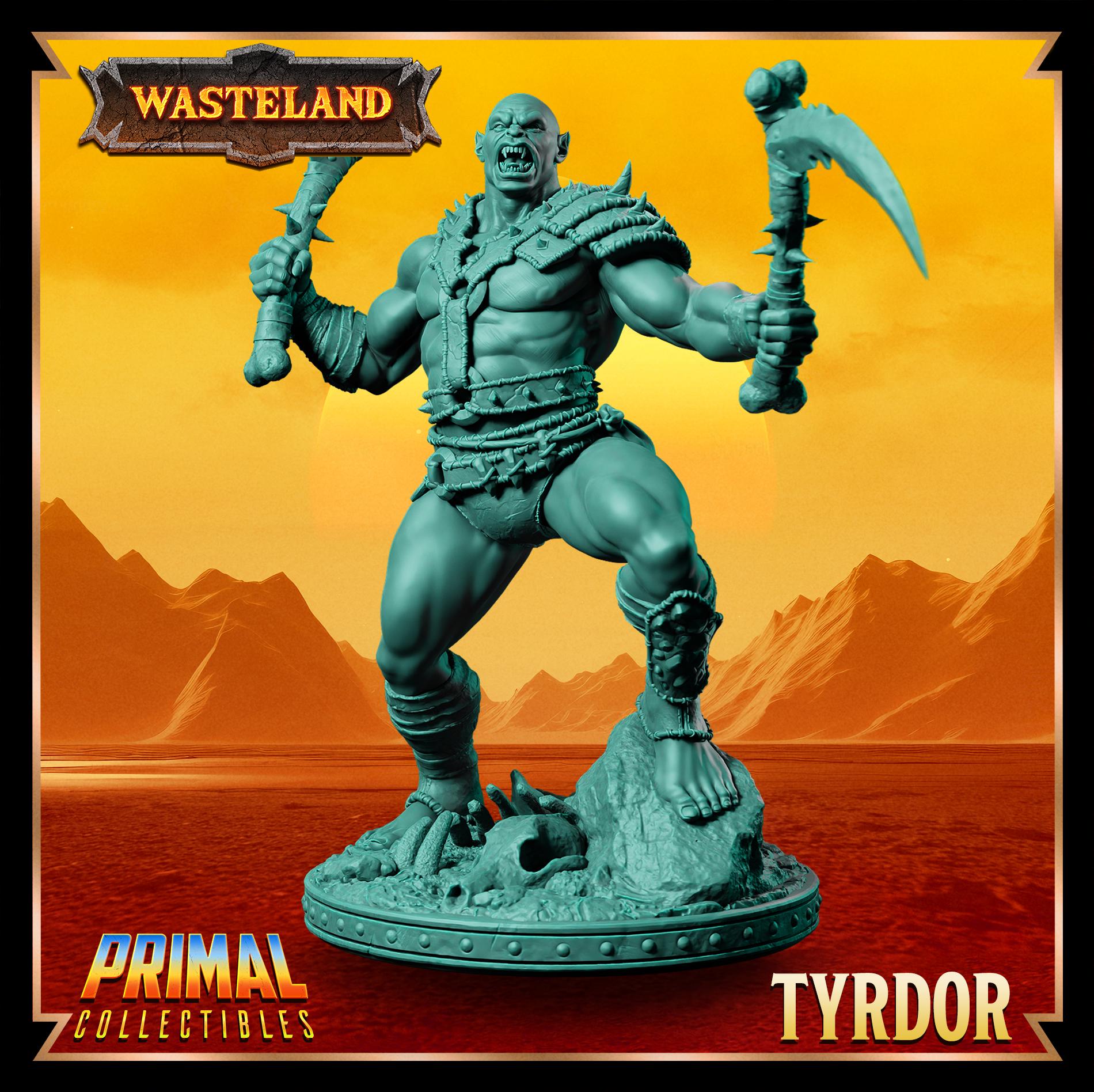 Mul Wild Tyrdor | Wasteland | Tabletop Scale | TTRPG D&D Miniature | Primal Collectibles