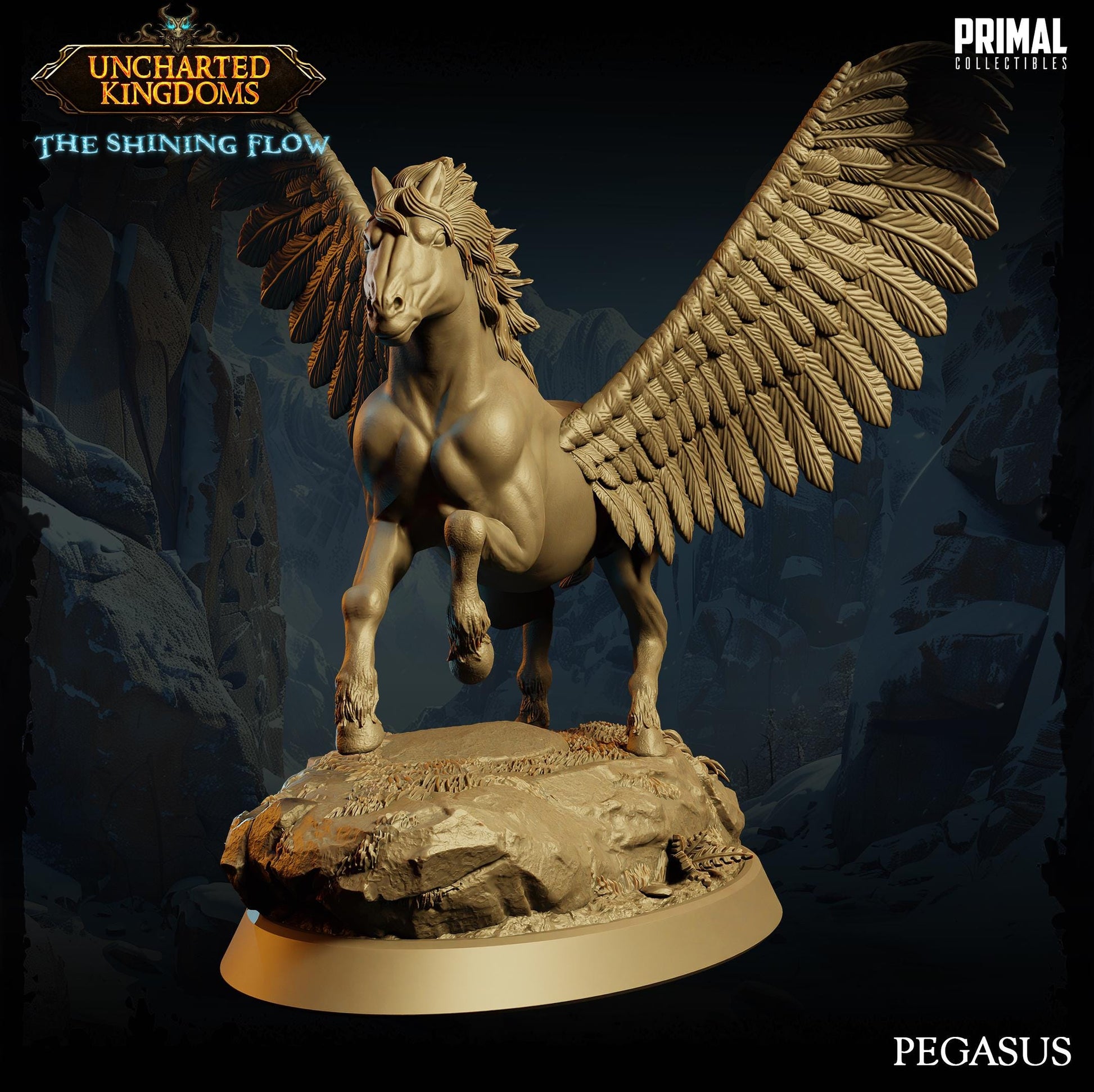 Pegasus | Tabletop Scale | TTRPG D&D Miniature | Primal Collectibles