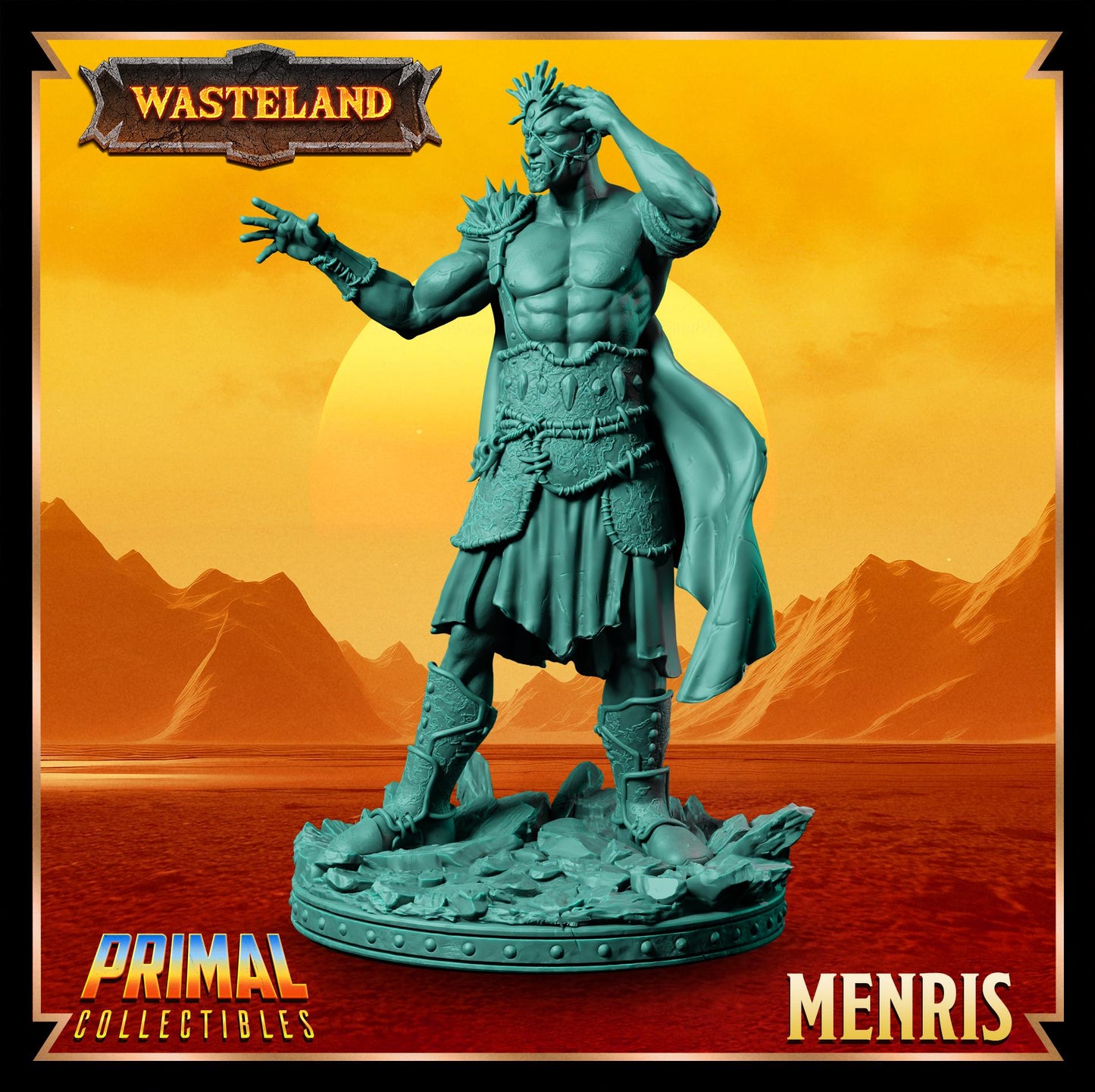 Psionicist Menris | Wasteland | Tabletop Scale | TTRPG D&D Miniature | Primal Collectibles