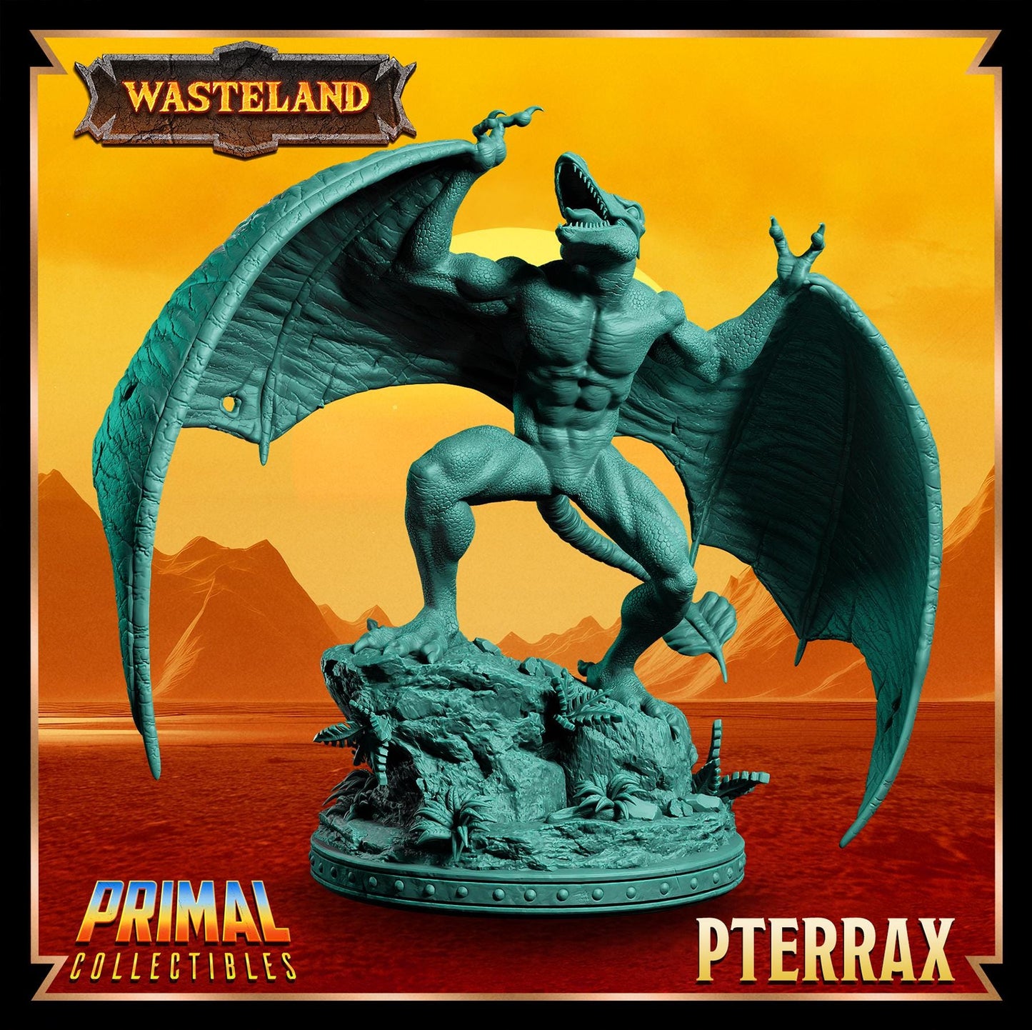 Pterrax | Wasteland | Tabletop Scale | TTRPG D&D Miniature | Primal Collectibles
