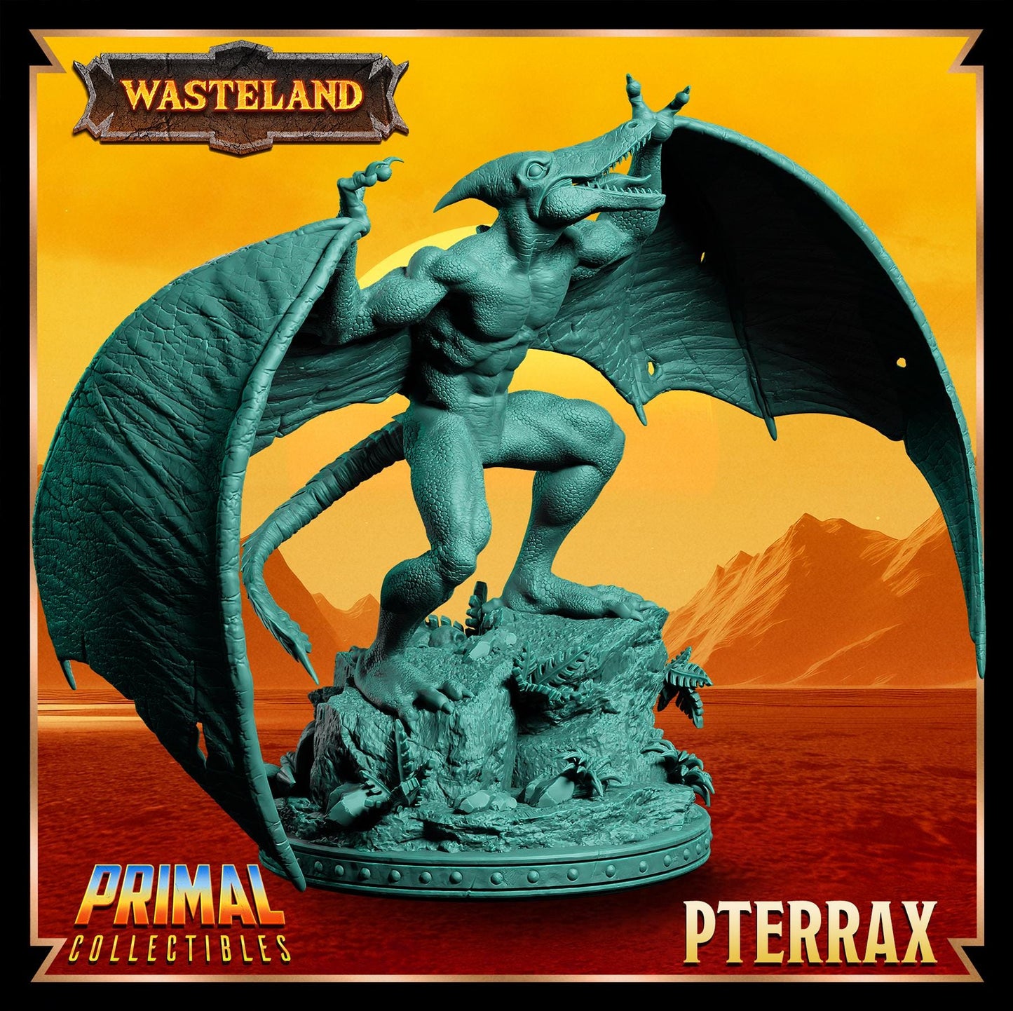 Pterrax | Wasteland | Tabletop Scale | TTRPG D&D Miniature | Primal Collectibles