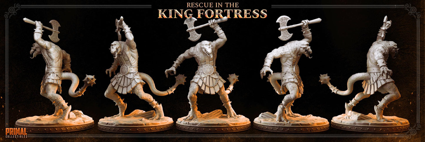 Reptile Skhaar Fimir | Tabletop Scale | TTRPG D&D Miniature | Primal Collectibles