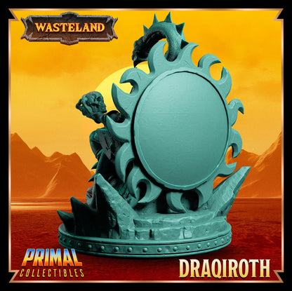 Sorcerer King Draqiroth | Wasteland | Tabletop Scale | TTRPG D&D Miniature | Primal Collectibles
