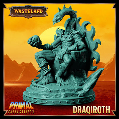 Sorcerer King Draqiroth | Wasteland | Tabletop Scale | TTRPG D&D Miniature | Primal Collectibles