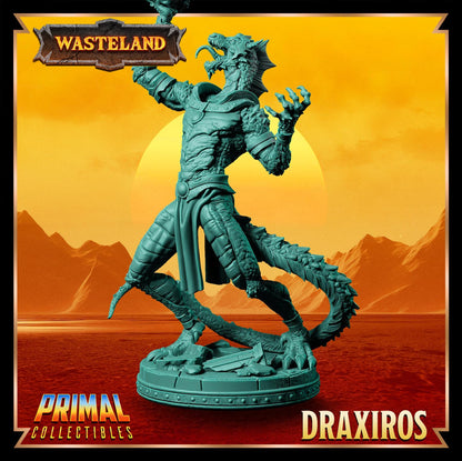 Sorcerer King Draxiros | Wasteland | Tabletop Scale | TTRPG D&D Miniature | Primal Collectibles