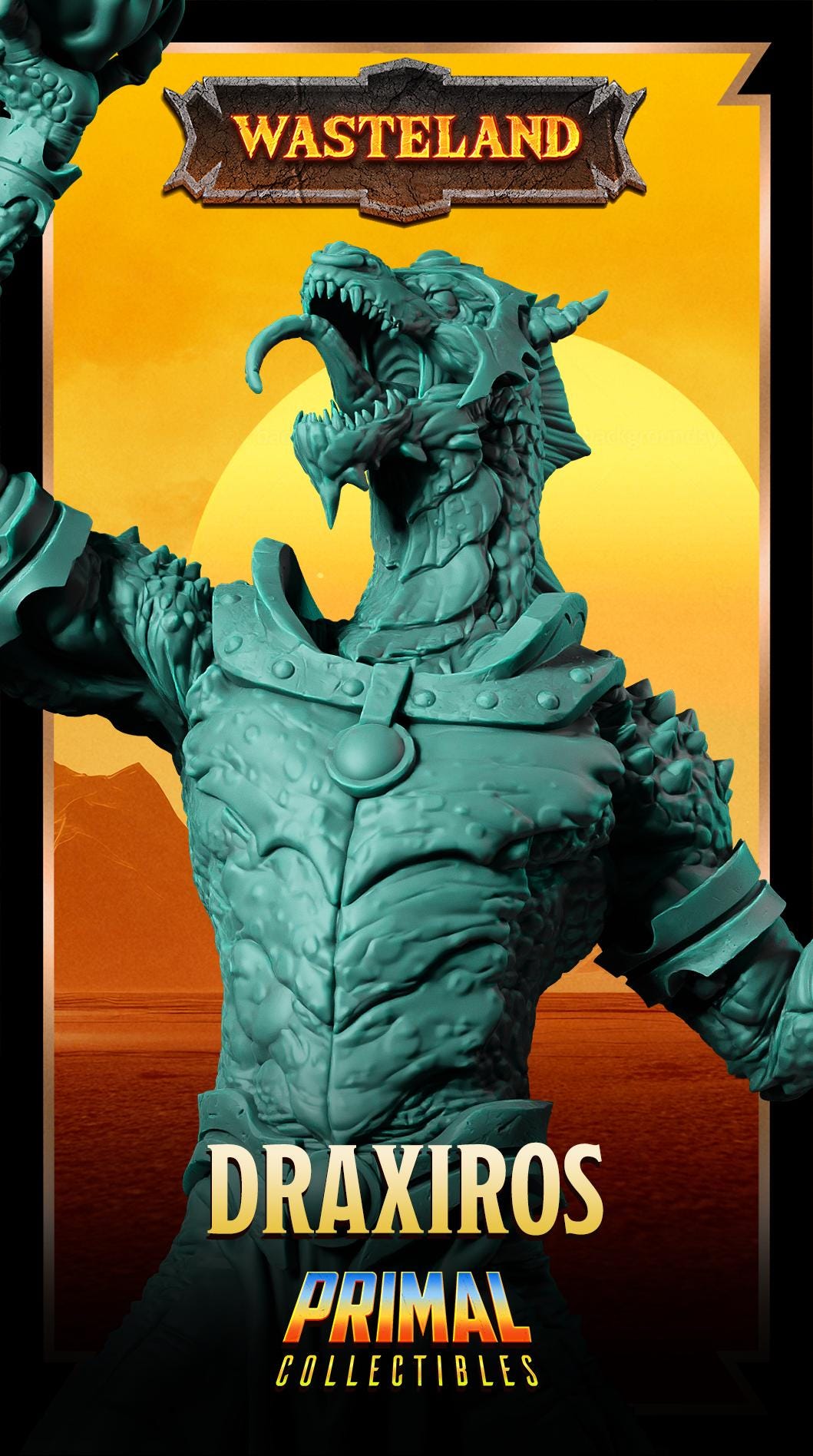 Sorcerer King Draxiros | Wasteland | Tabletop Scale | TTRPG D&D Miniature | Primal Collectibles