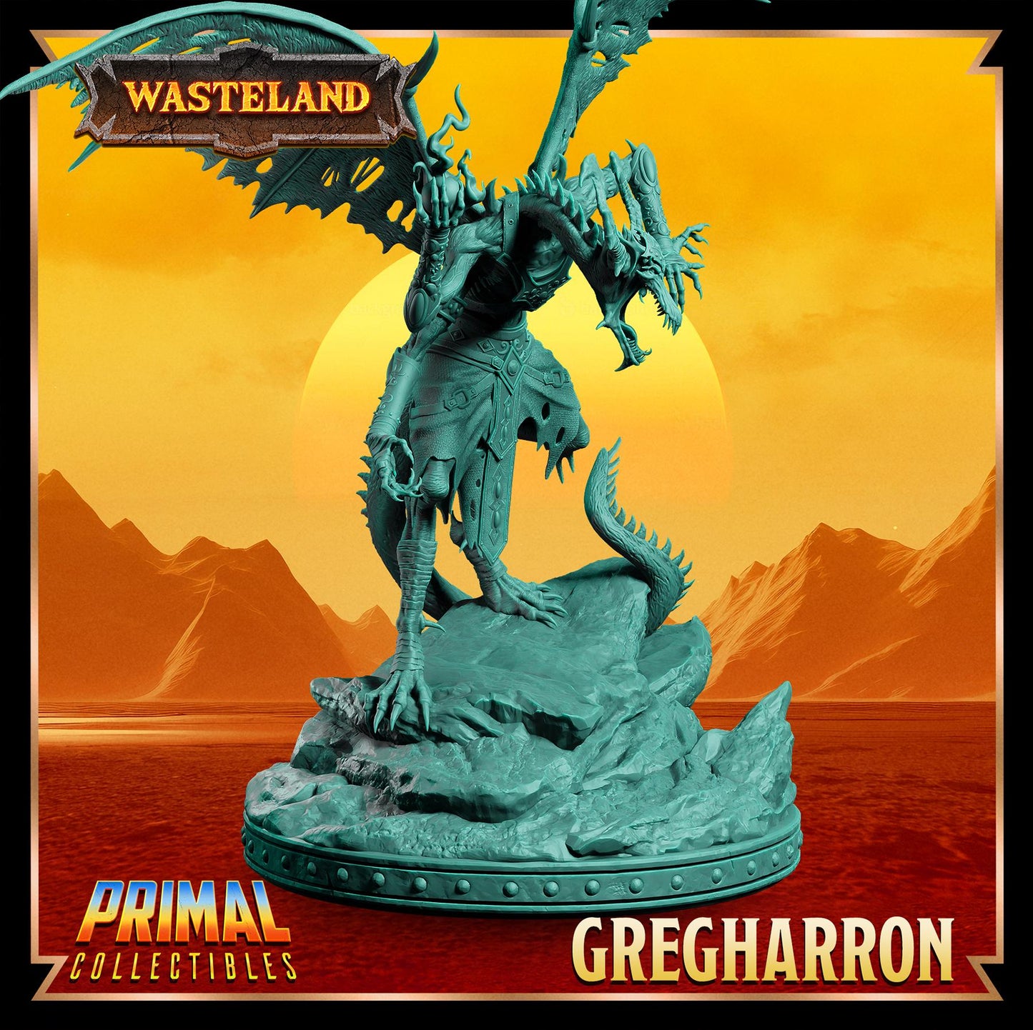 Sorcerer King Gregharron | Wasteland | Tabletop Scale | TTRPG D&D Miniature | Primal Collectibles