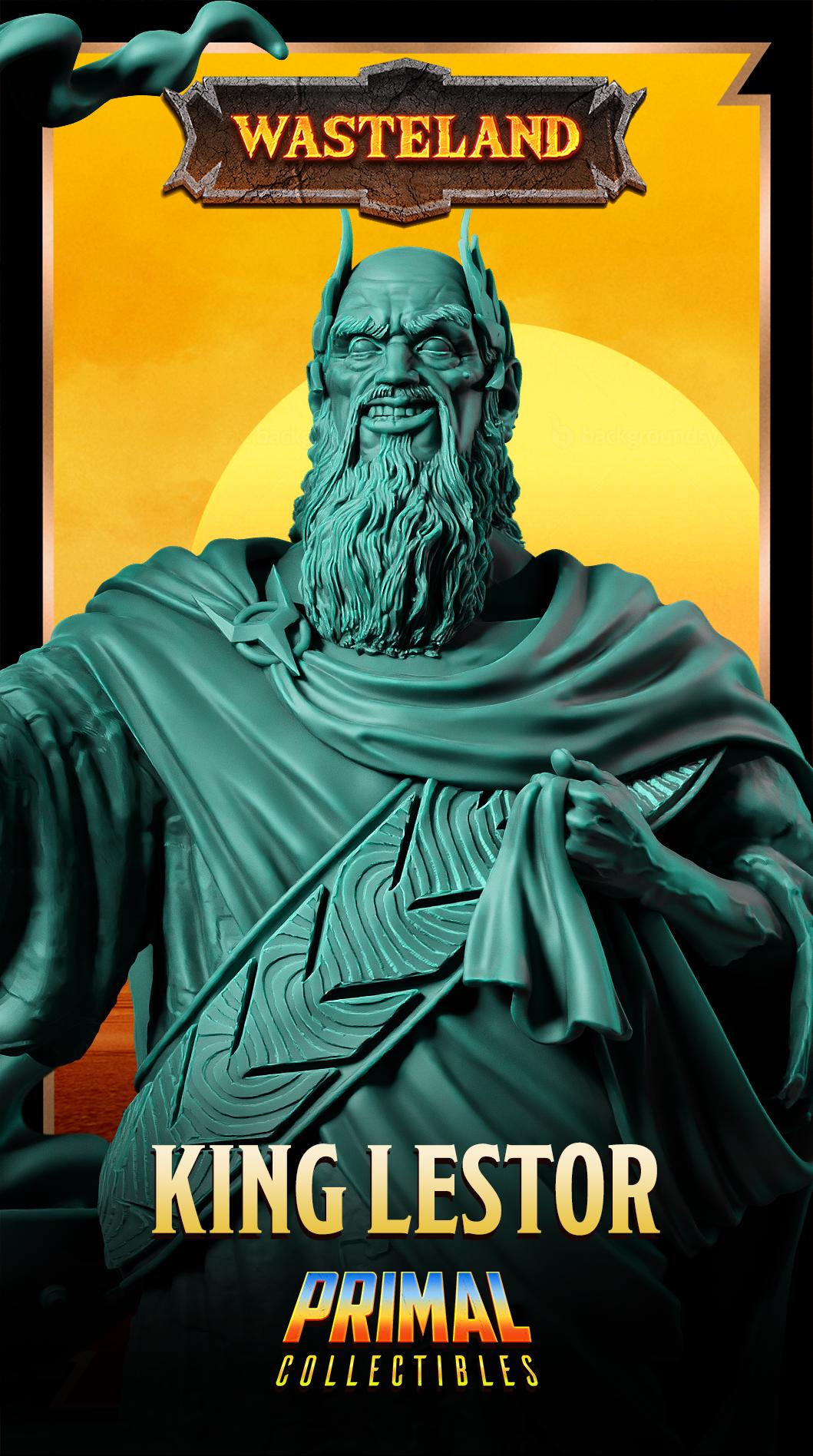 Sorcerer King Lestor | Wasteland | Tabletop Scale | TTRPG D&D Miniature | Primal Collectibles