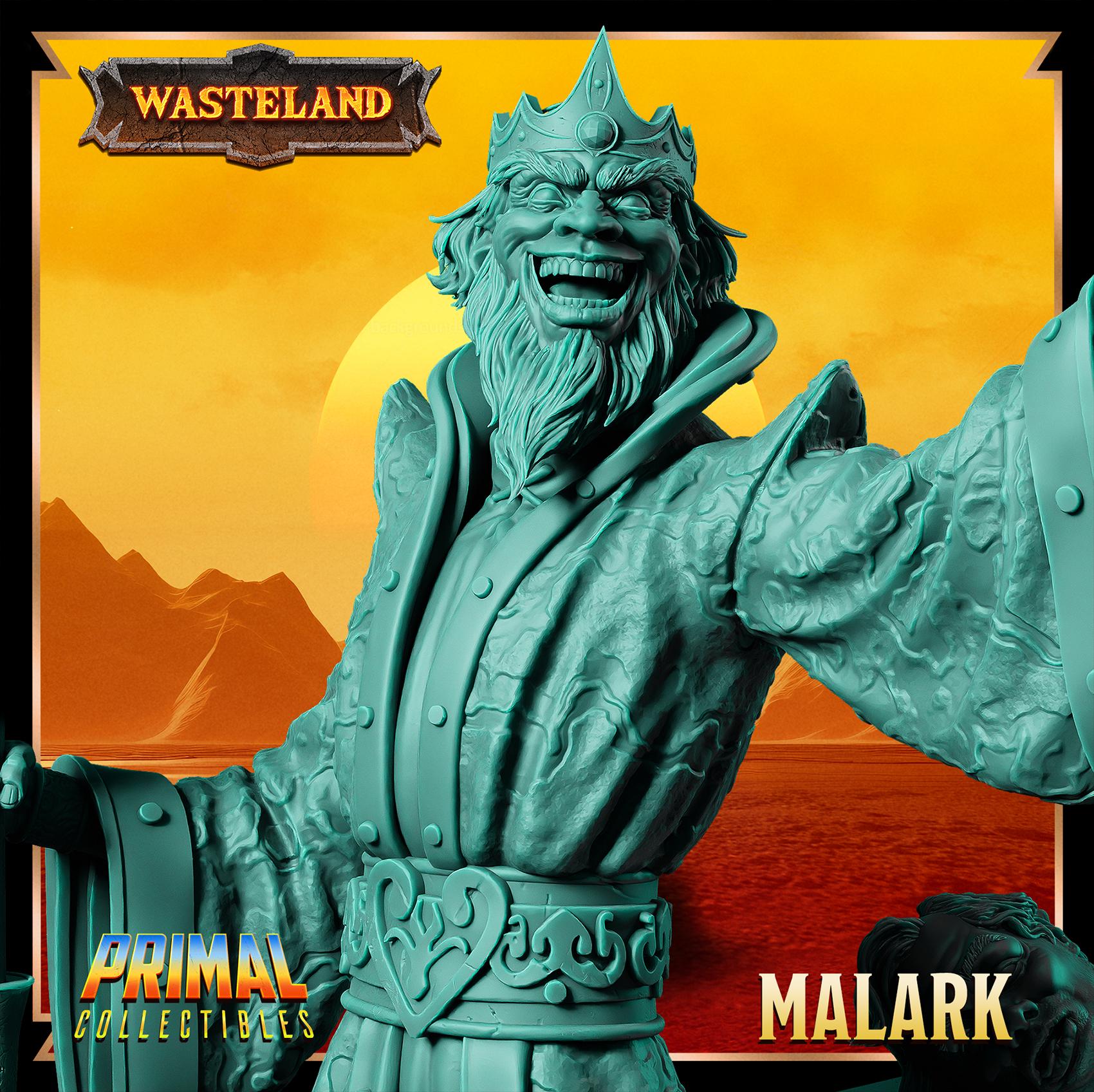Sorcerer King Malark | Wasteland | Tabletop Scale | TTRPG D&D Miniature | Primal Collectibles