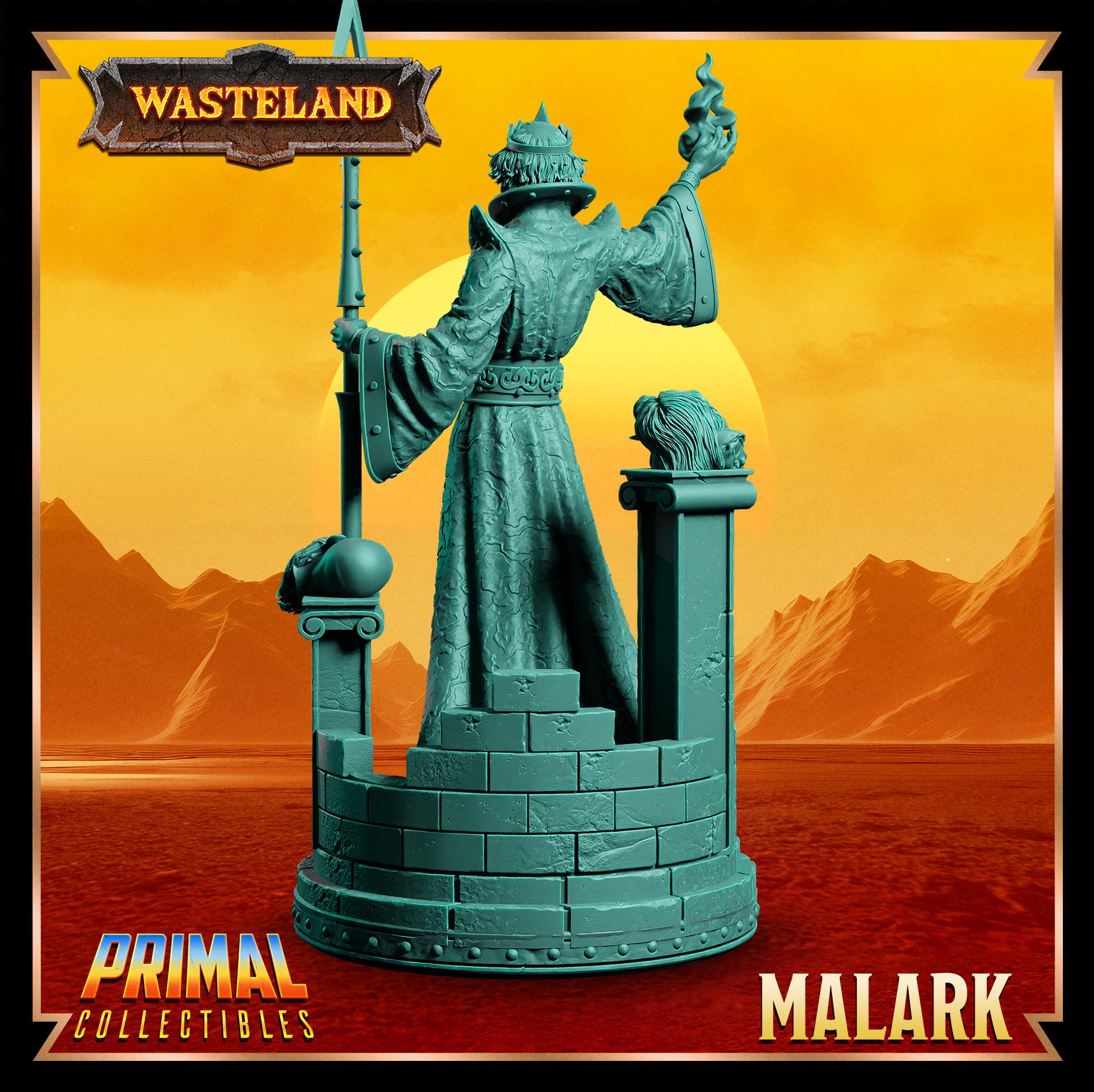 Sorcerer King Malark | Wasteland | Tabletop Scale | TTRPG D&D Miniature | Primal Collectibles
