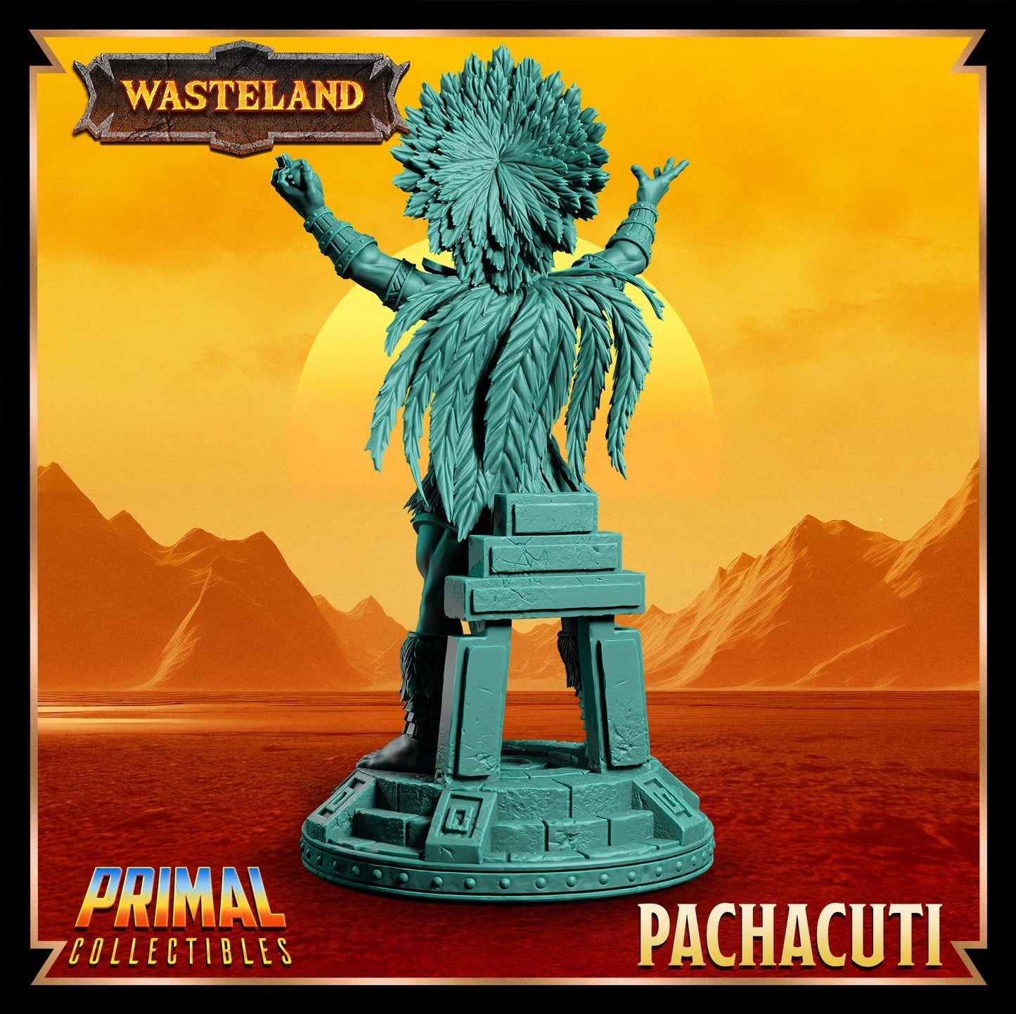 Sorcerer King Pachacuti | Wasteland | Tabletop Scale | TTRPG D&D Miniature | Primal Collectibles