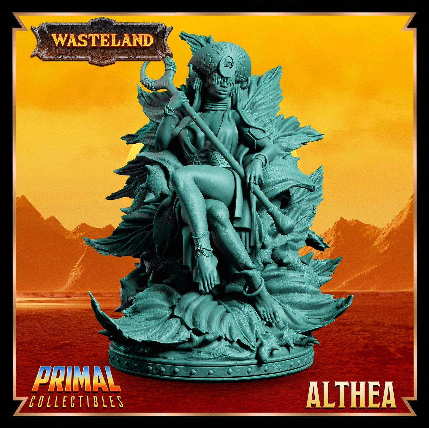 Sorcerer Queen Althea | Wasteland | Tabletop Scale | TTRPG D&D Miniature | Primal Collectibles