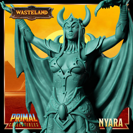 Sorcerer Queen Nyara | Wasteland | Tabletop Scale | TTRPG D&D Miniature | Primal Collectibles