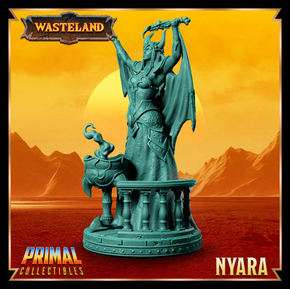 Sorcerer Queen Nyara | Wasteland | Tabletop Scale | TTRPG D&D Miniature | Primal Collectibles