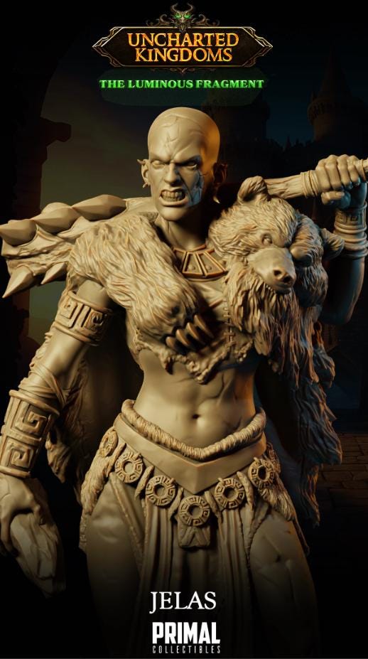 Stone Giant Jelas | Tabletop Scale | TTRPG D&D Miniature | Primal Collectibles